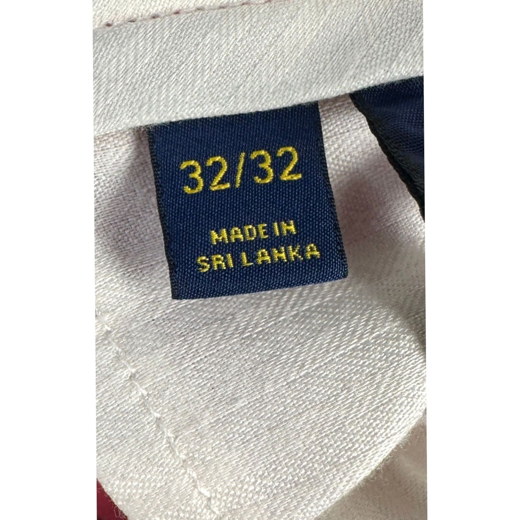 Polo Ralph Lauren Polo Ralph Lauren Pants Khaki Men 32X32 Pink Flat Front Straight Leg Pony Cotton Knit Casual Size US XS / EU 42 / 0 - 5 Thumbnail