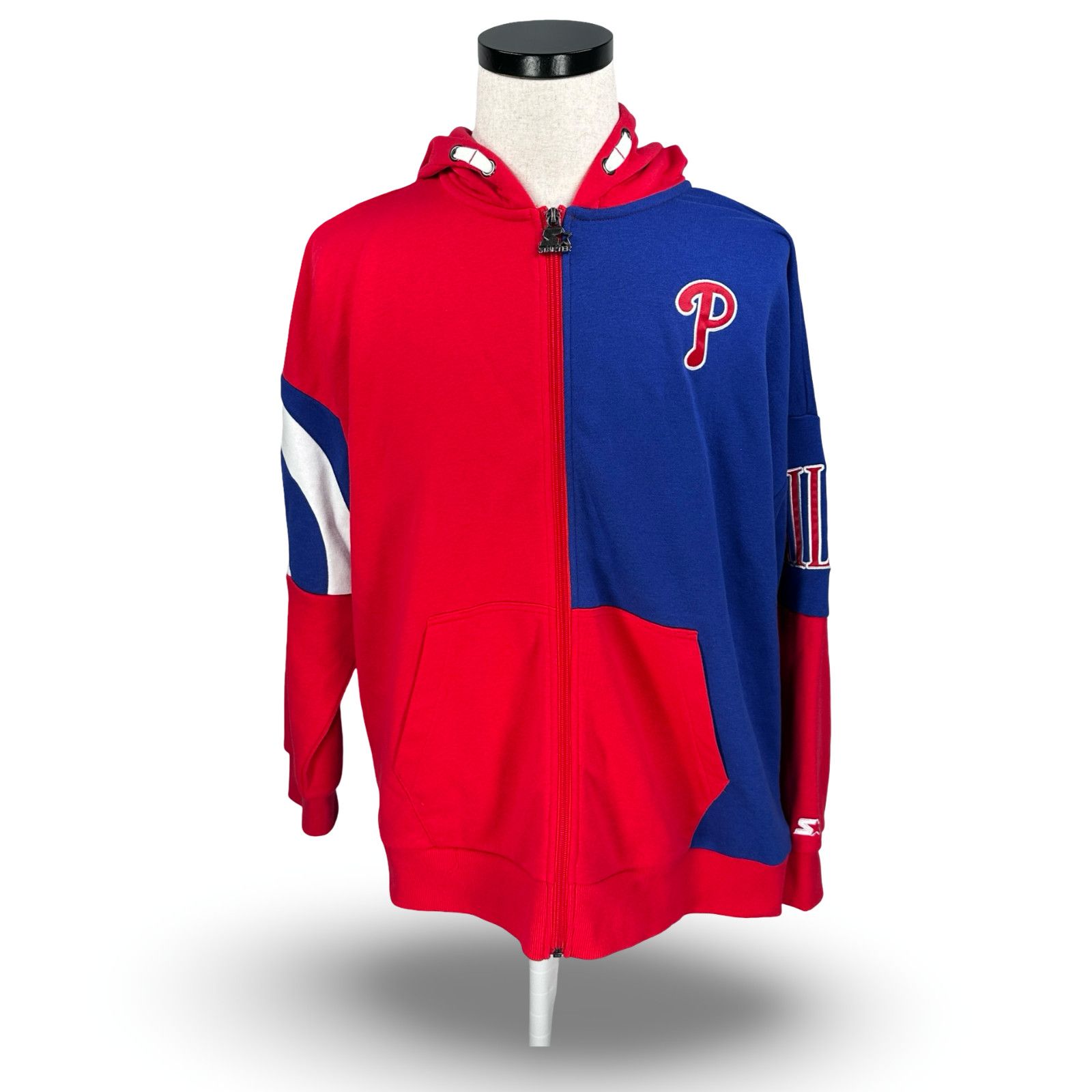Starter Starter MLB Philadelphia Phillies Sweatshirt Men XL Red Blue Size US XL / EU 56 / 4 - 1 Thumbnail