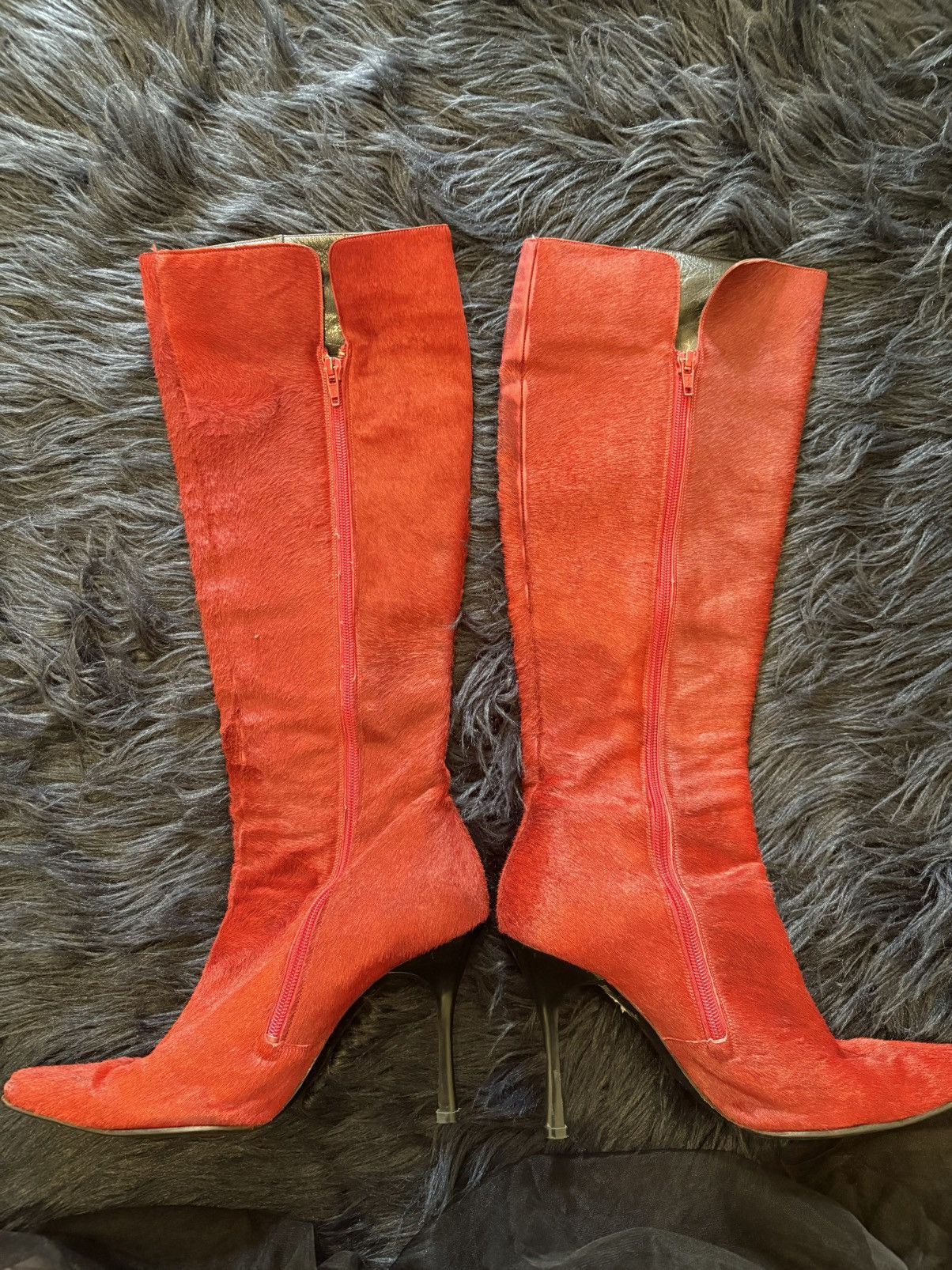 Karl Lagerfeld Rare Vintage Karl Lagerfeld Calfskin Knee High Boots Size US 9 / IT 39 - 5 Thumbnail