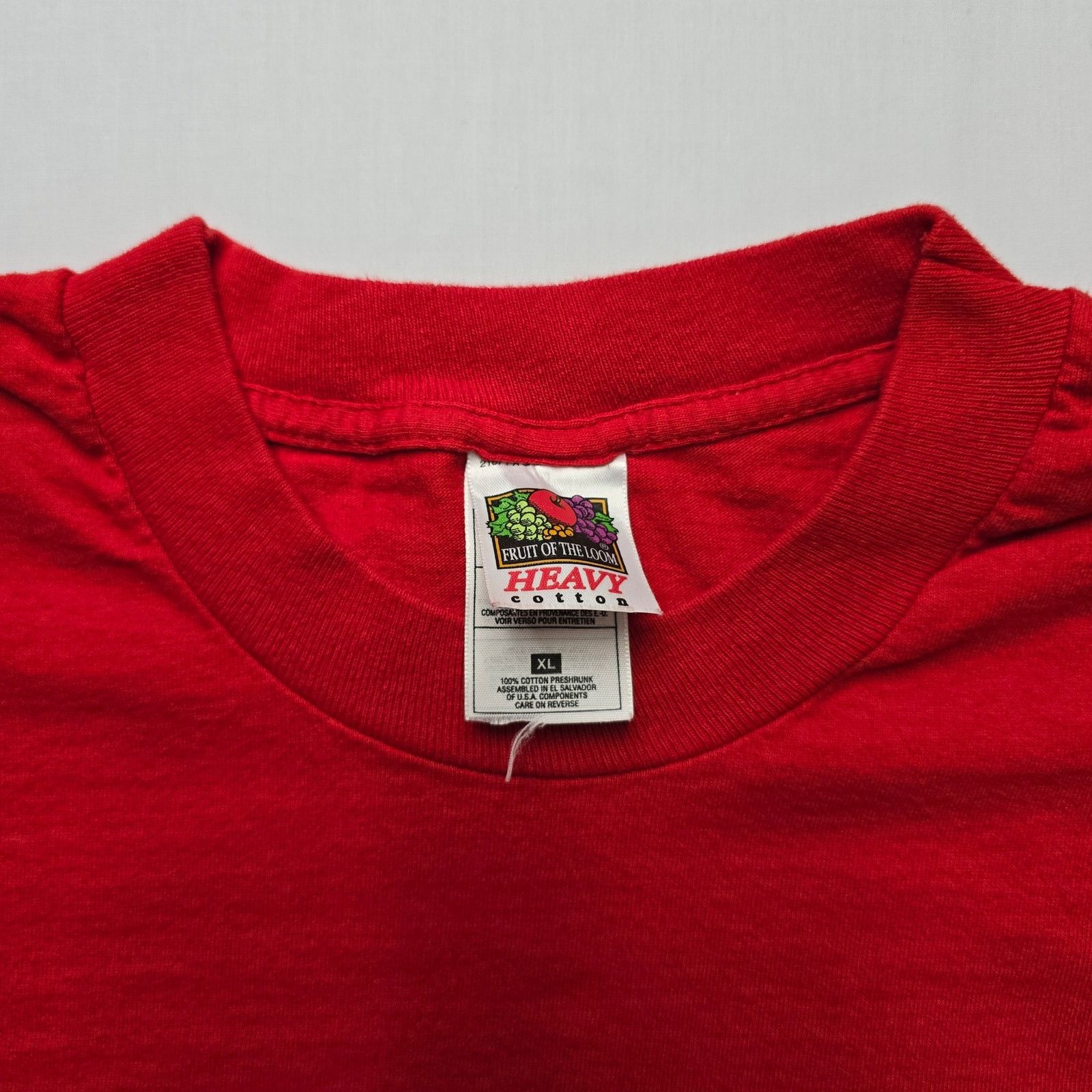 Fruit Of The Loom × Vintage Vintage Seagrams 7 Red XL Seven Crown Whiskey Alcohol Tee Size US XL / EU 56 / 4 - 3 Thumbnail