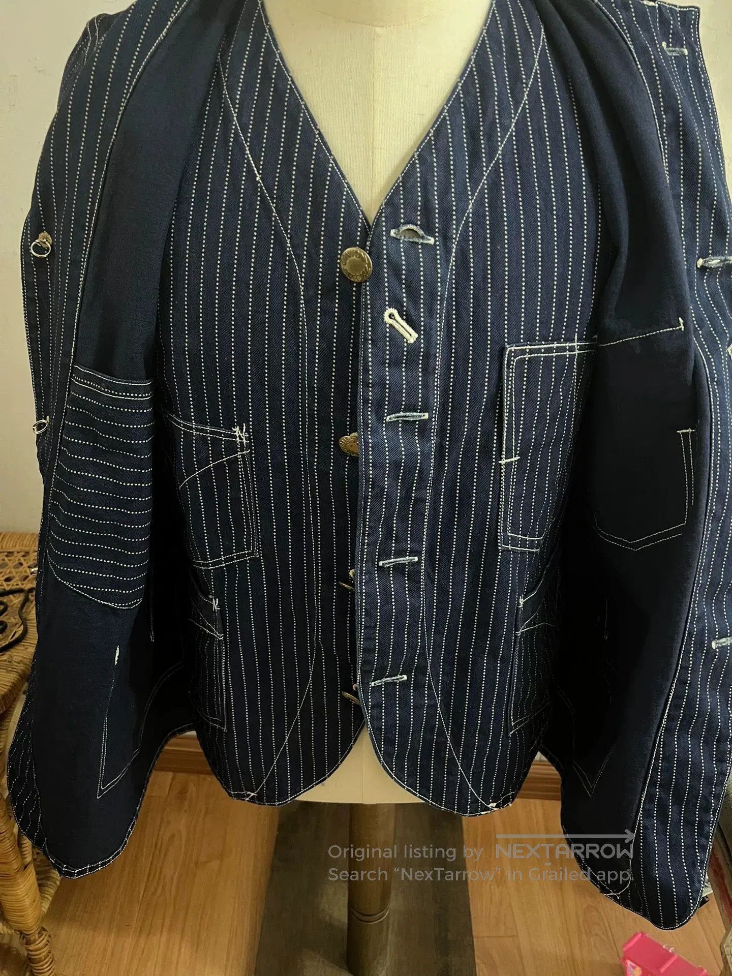 Freewheelers Freewheelers Discharge Print Coat & Vest Set. Size US M / EU 48-50 / 2 - 2 Thumbnail