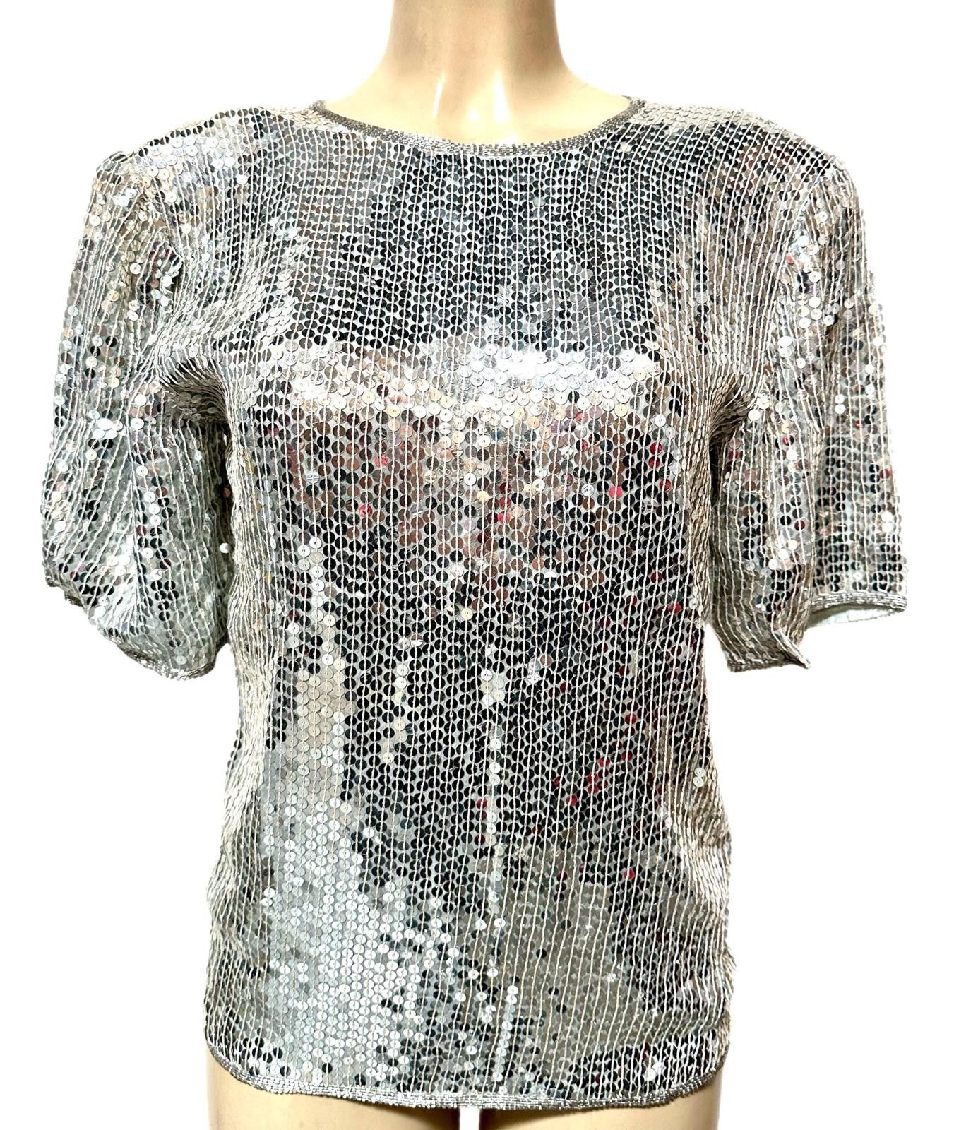 Other Sequin Top Silver size 6 Size M / US 6-8 / IT 42-44 - 1 Thumbnail