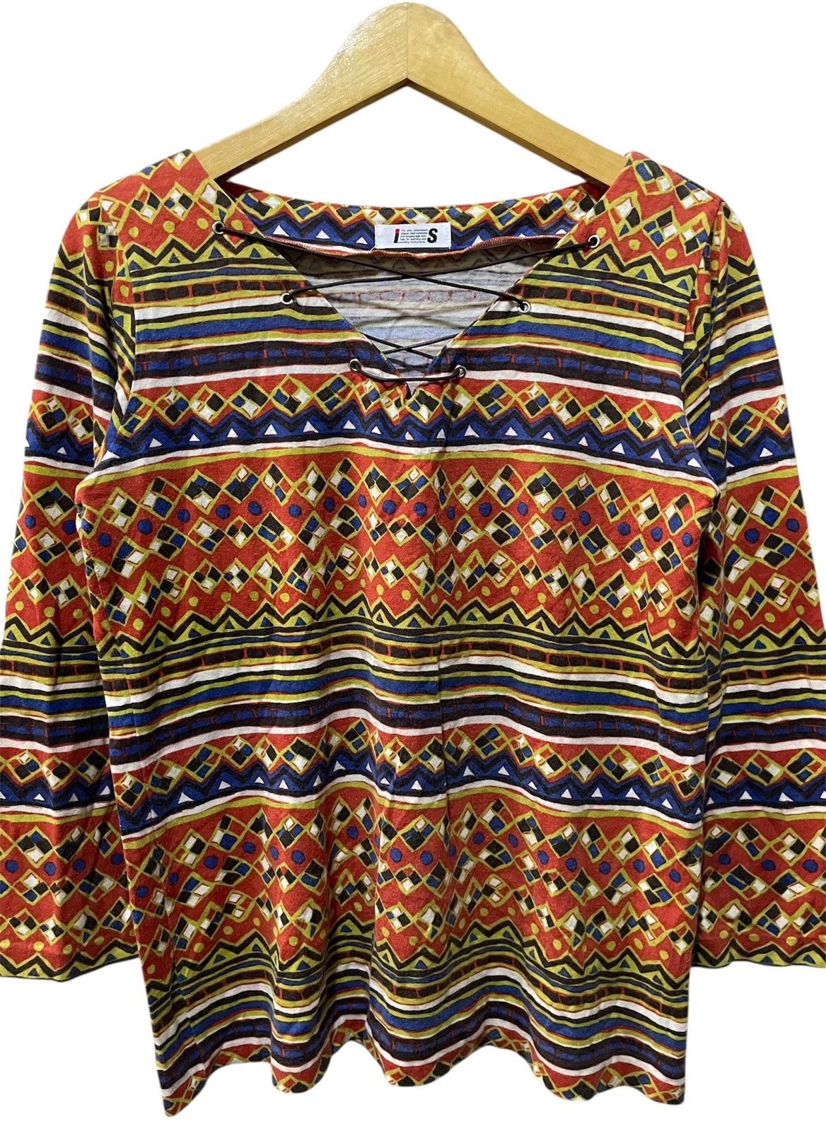 Issey Miyake ISSEY MIYAKE MULTICOLOR BLOUSE / TOP Size M / US 6-8 / IT 42-44 - 5 Thumbnail