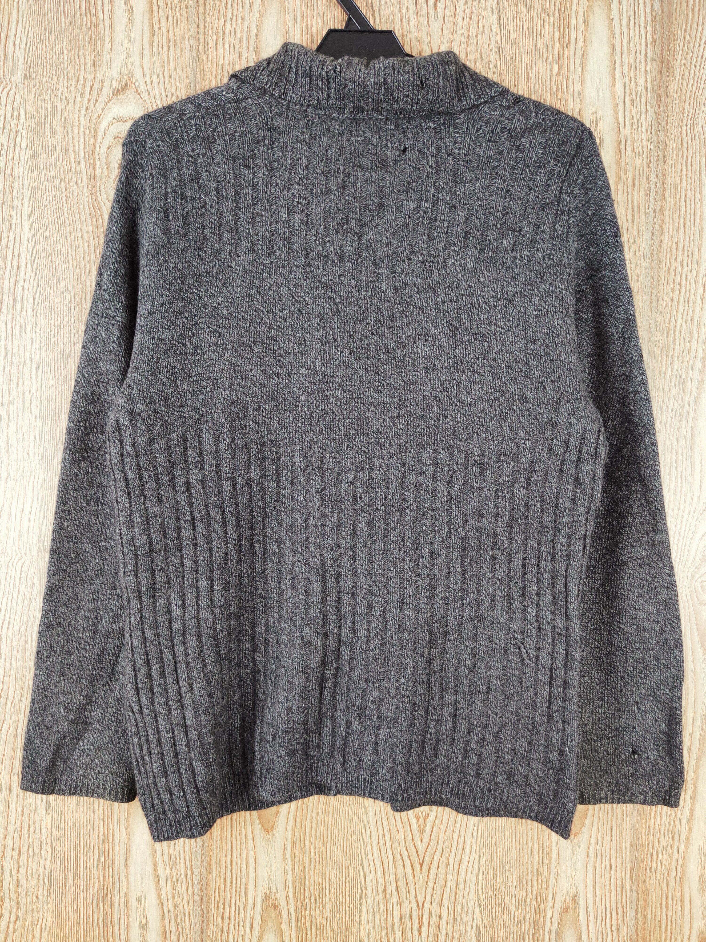 Homespun Knitwear × Japanese Brand × Vintage De Kazuko Black ripped Knitwear Cardigan #W045 Size US M / EU 48-50 / 2 - 12 Thumbnail