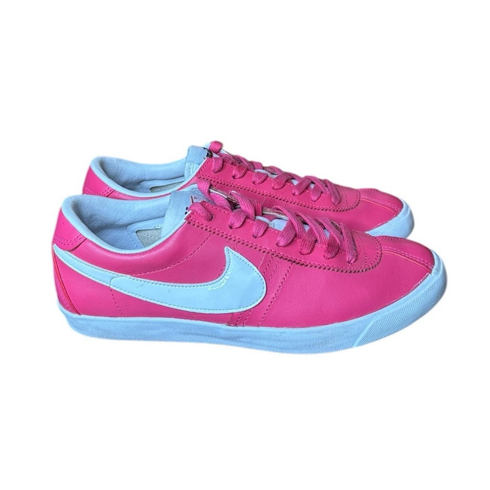 Nike Nike Bruin Lite Sneakers Athletic Shoes 7 Pink White Leather Size US 7 / IT 37 - 1 Thumbnail