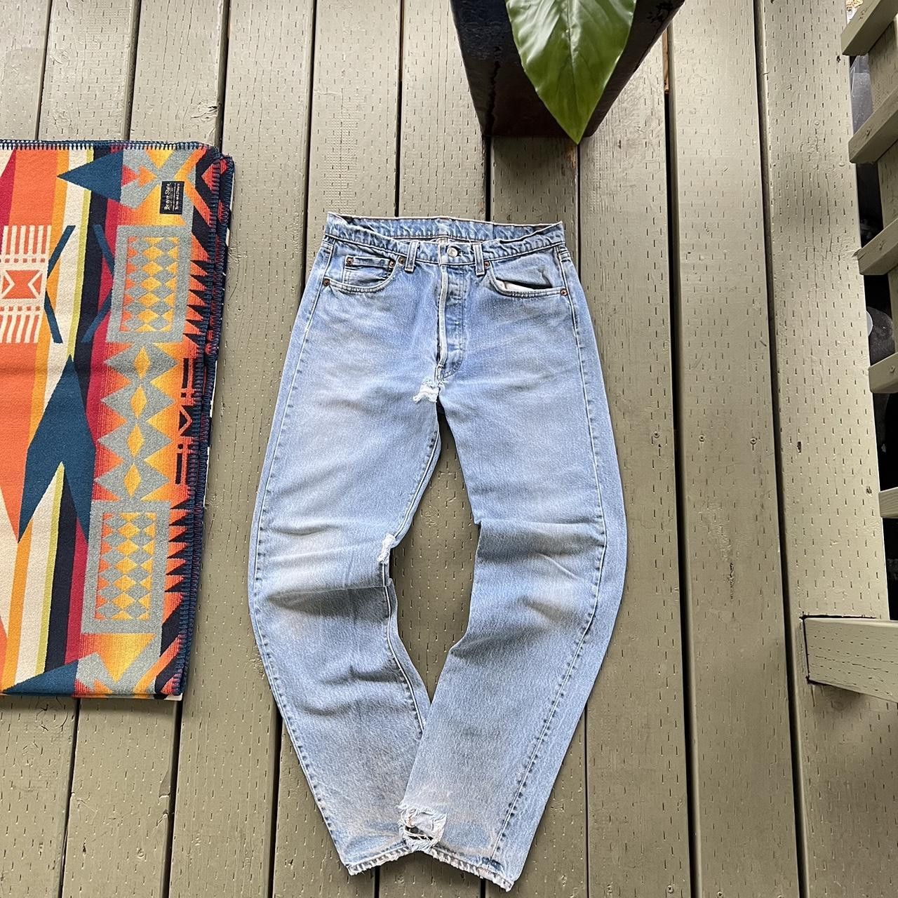 Levi's × Vintage Vintage Levi's 501 Distressed Jeans Size US 28 / EU 44 - 4 Thumbnail