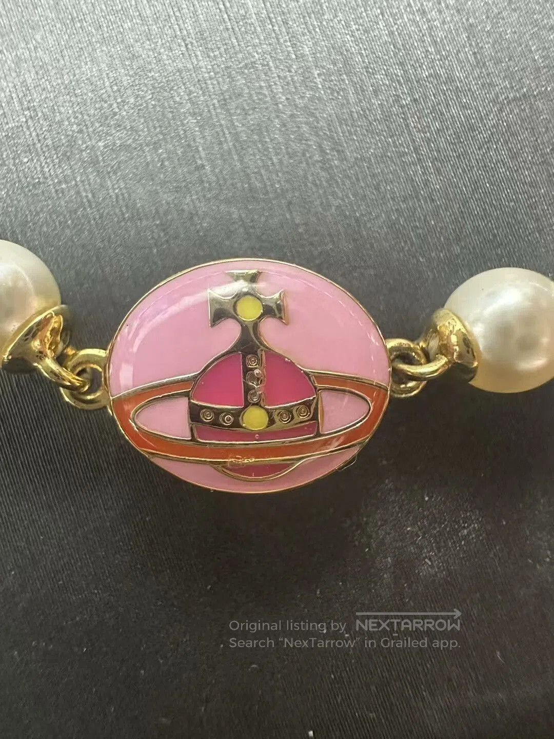 Vivienne Westwood Vivienne Westwood Saturn Pearl Necklace. Size ONE SIZE - 2 Thumbnail