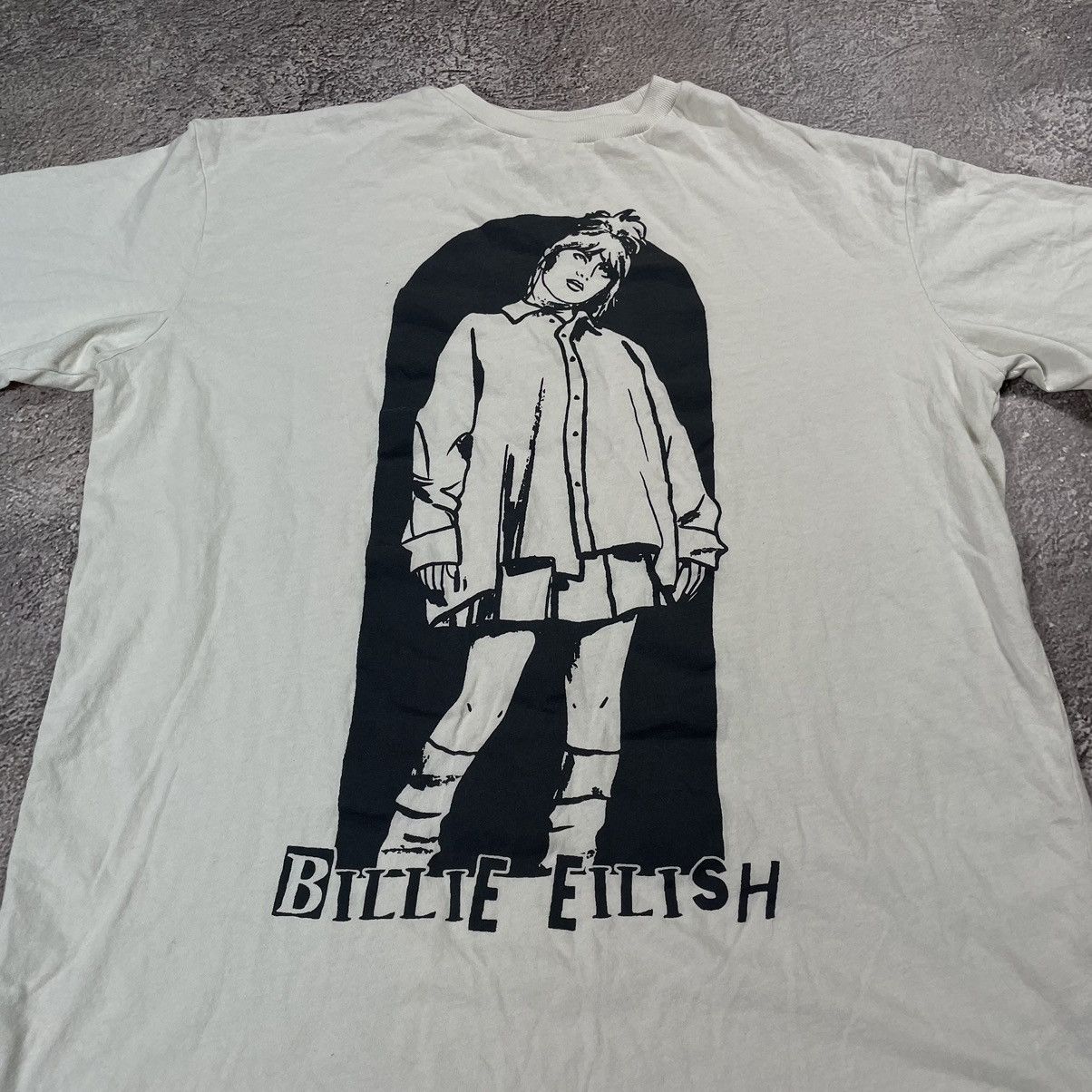 Vintage Vintage Y2K Billie Eilish Graphic Tee Grunge Streetwear L Size US L / EU 52-54 / 3 - 4 Thumbnail