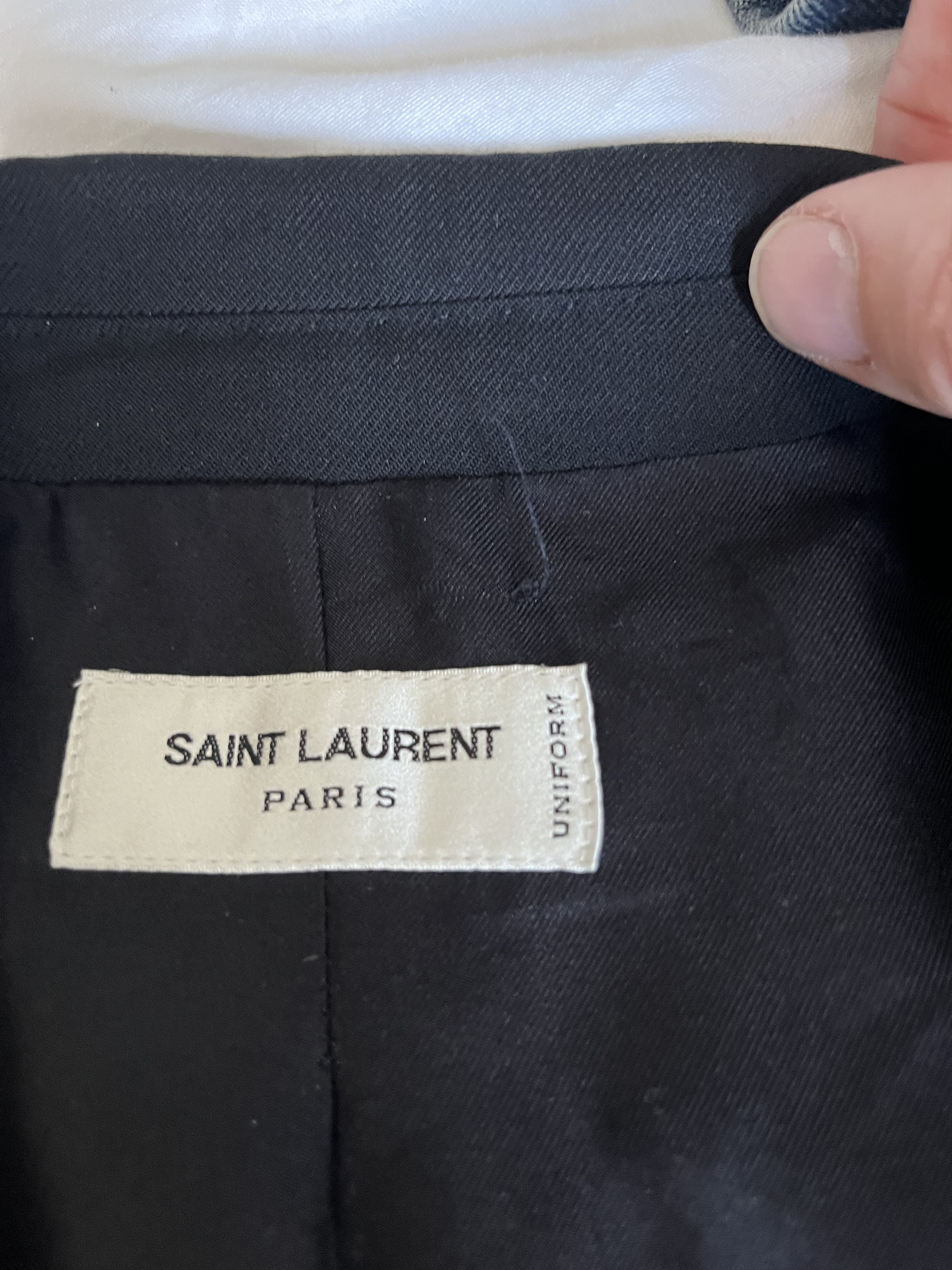 Saint Laurent Paris SLP Slim Black Jacket Size 50 Fits 48 Size 48R - 8 Thumbnail