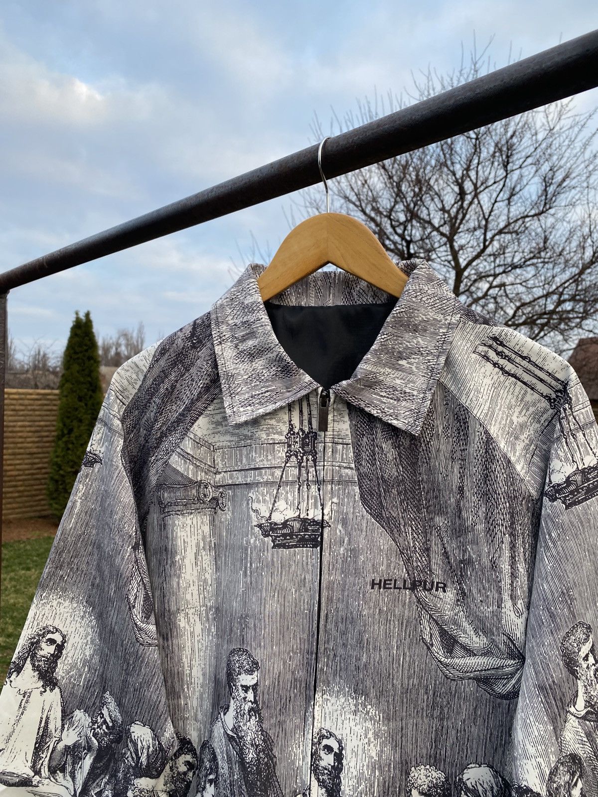 Vintage Hellpur “The Last Supper” Da Vinci Art Print Jacket XL Size US XL / EU 56 / 4 - 2 Thumbnail