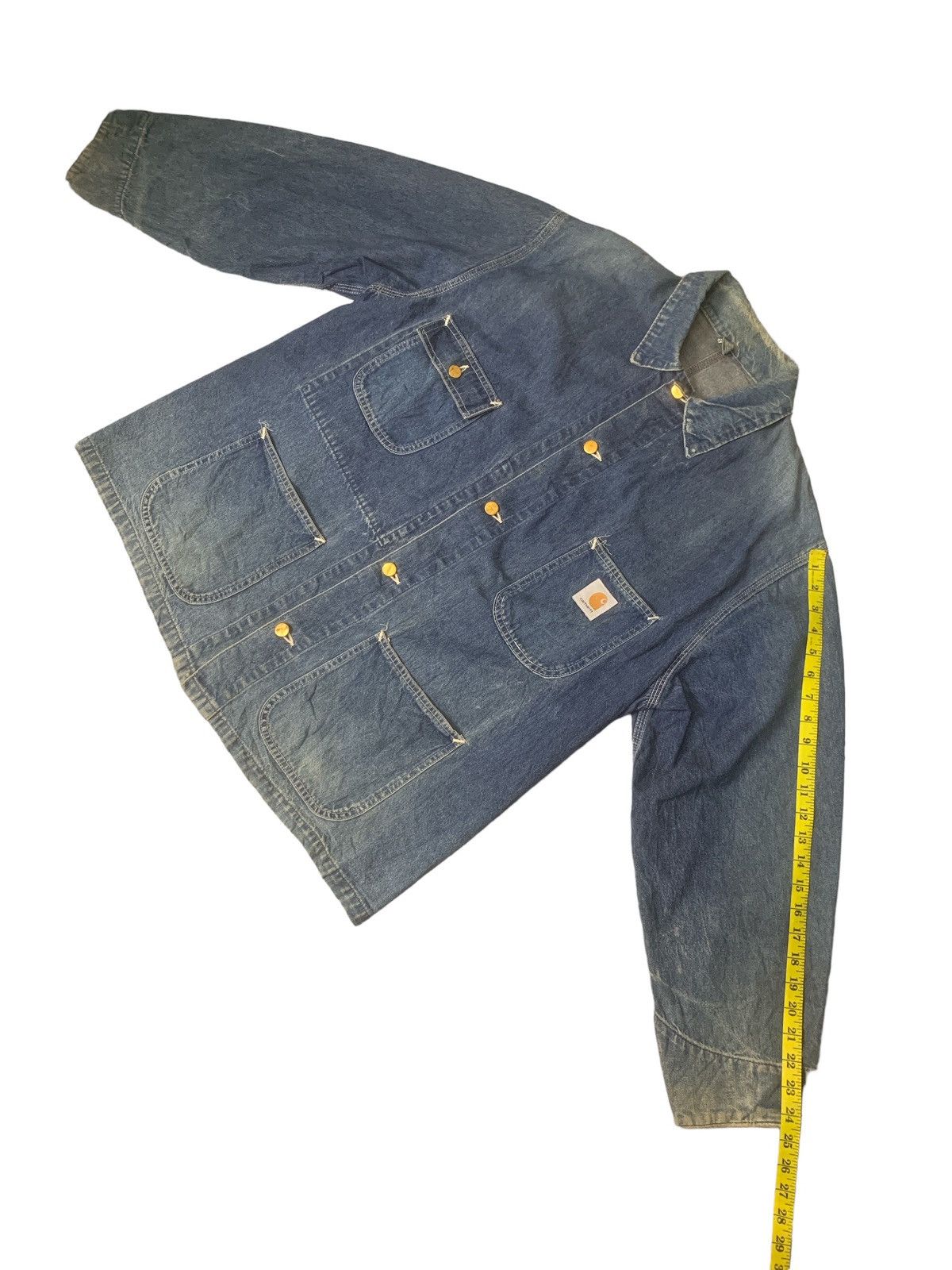 Carhartt × Carhartt Wip Rare Design Vintage Carhartt Chore Denim Jackets Size US XL / EU 56 / 4 - 10 Thumbnail
