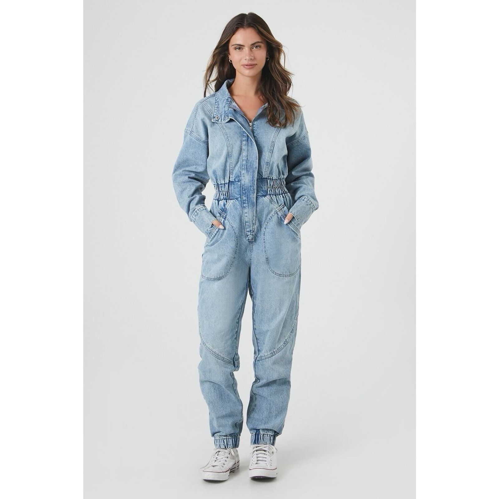 Forever 21 New w/tags Forever 21 Jumpsuit 3x Denim Boiler jumpSuit Size 42" / US 20 - 2 Thumbnail