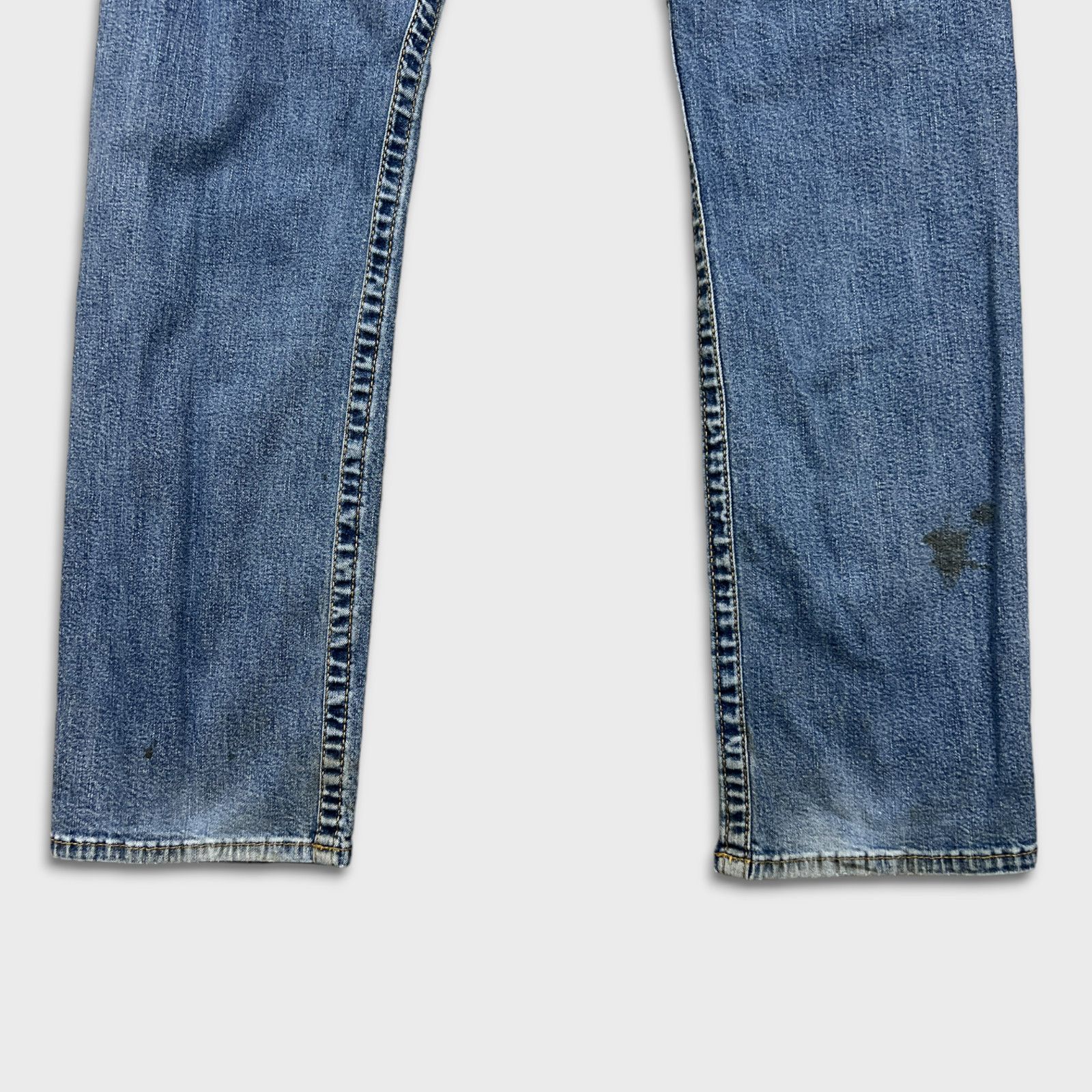 True Religion × Vintage True Religion Jeans 30x29 Ricky Relaxed Straight Denim Pants Size US 30 / EU 46 - 8 Thumbnail