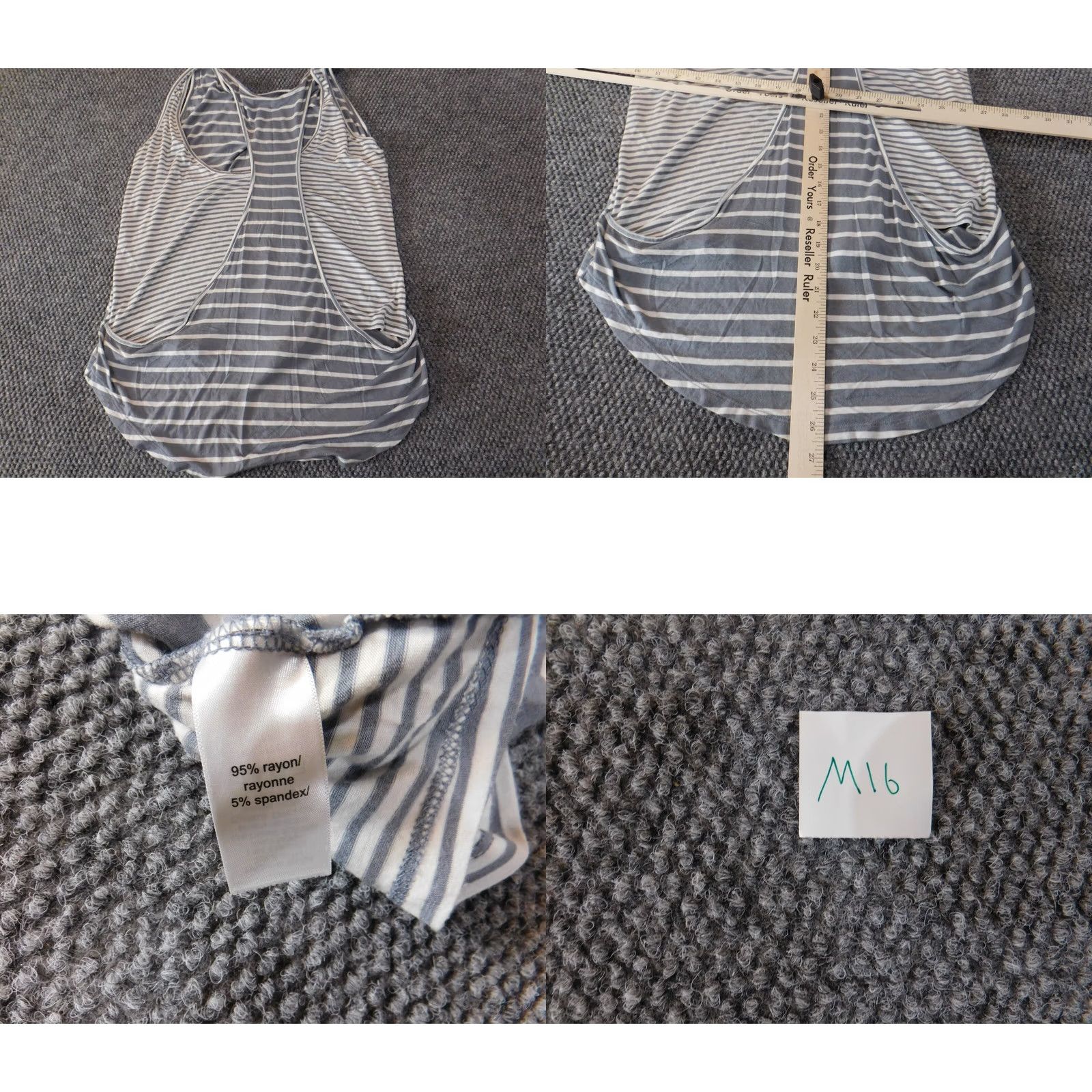 Vintage Maurices Womens Blouse L Blue Striped Sleeveless Pullover Casual Shirt Size L / US 10 / IT 46 - 8 Thumbnail