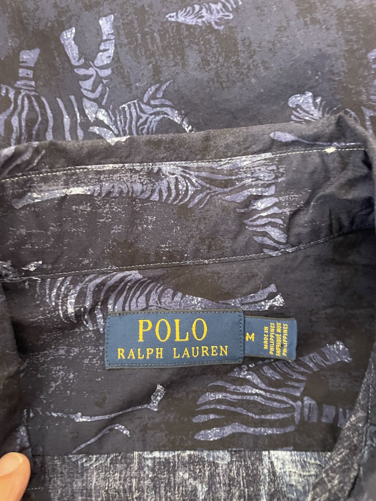 Polo Ralph Lauren African Safari Indigo Blue Cotton shirt nwt 168.00 Size US M / EU 48-50 / 2 - 10 Thumbnail