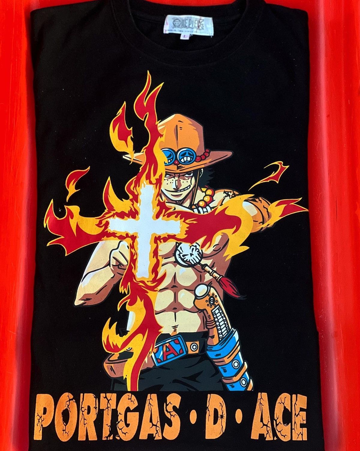 Anime One Piece “Fire Fist Ace” Solo Tee Size US L / EU 52-54 / 3 - 2 Thumbnail