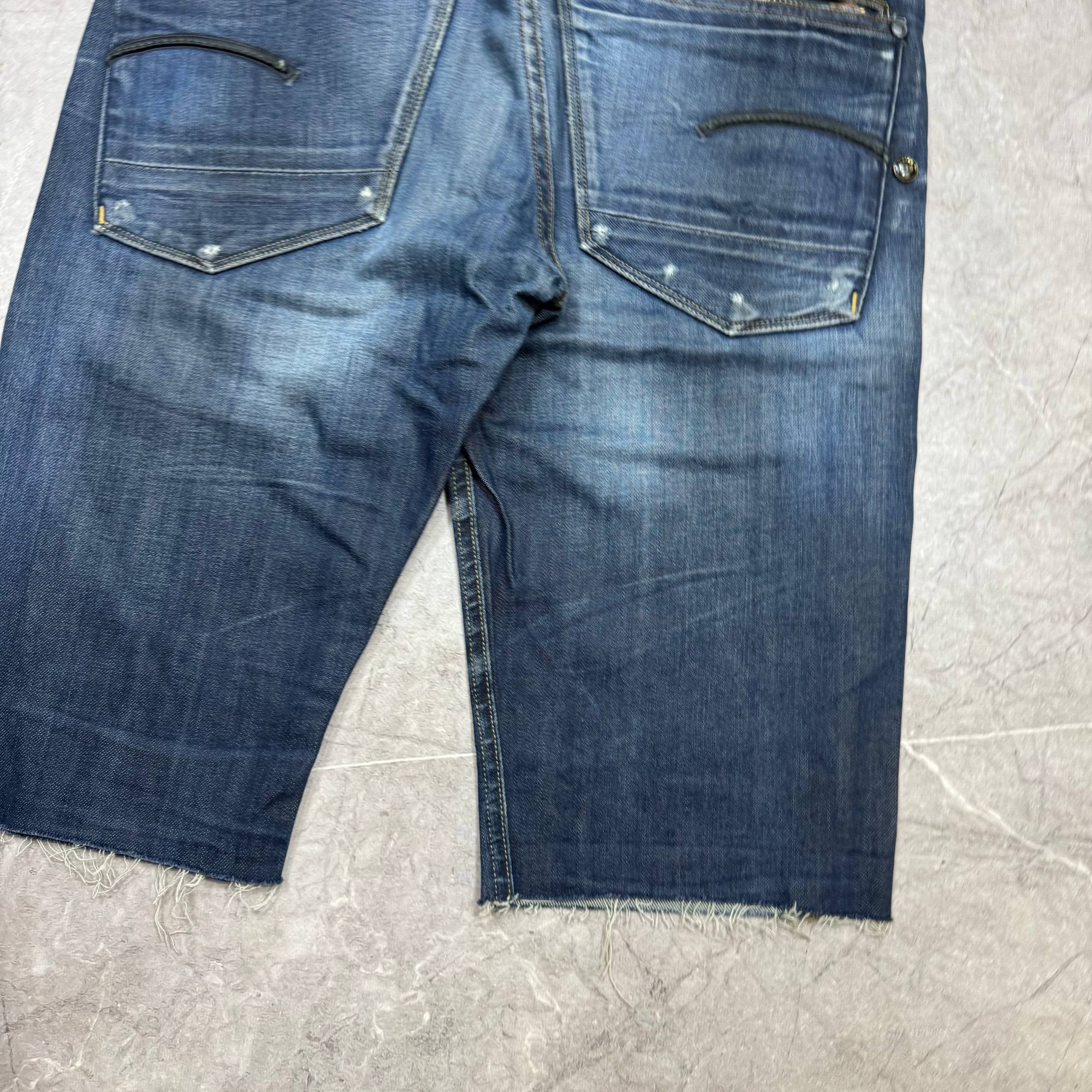 G-Star Vintage Baggy G-STAR Raw Jeans Short Mens Size 31x32 Size US 33 - 4 Thumbnail