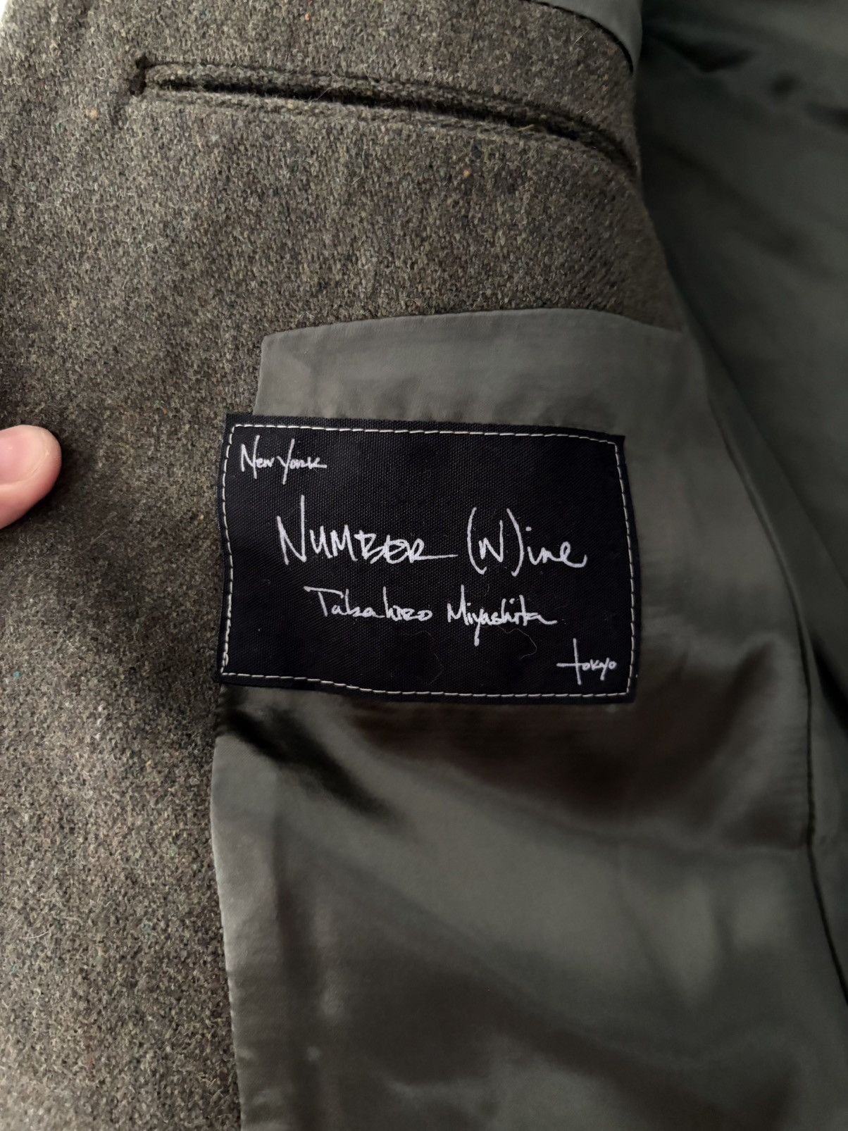 Number (N)ine Number (Nine) AW2004 “Give Peace A Chance” Tweel Wool Jacket Size US L / EU 52-54 / 3 - 4 Thumbnail