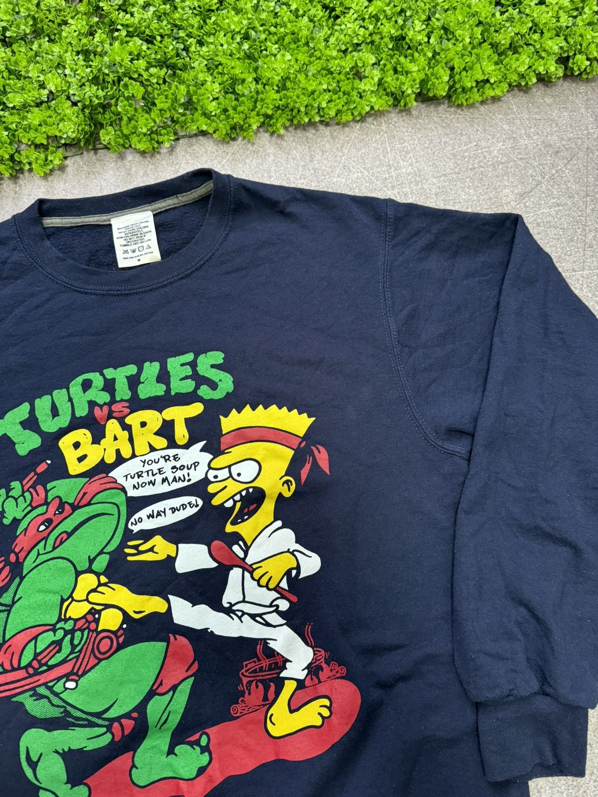 Vintage Vintage 2001 Bart vs Ninja Turtles Sweatshirt Simpsons Fox Size US M / EU 48-50 / 2 - 5 Thumbnail