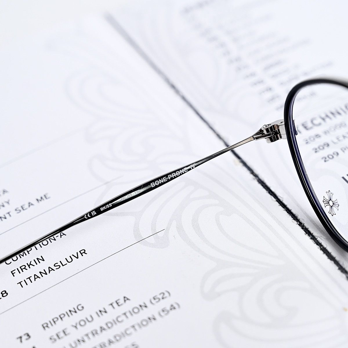 Chrome Hearts CHROME HEARTS BONE PRONE IV GLASSES Size ONE SIZE - 7 Thumbnail