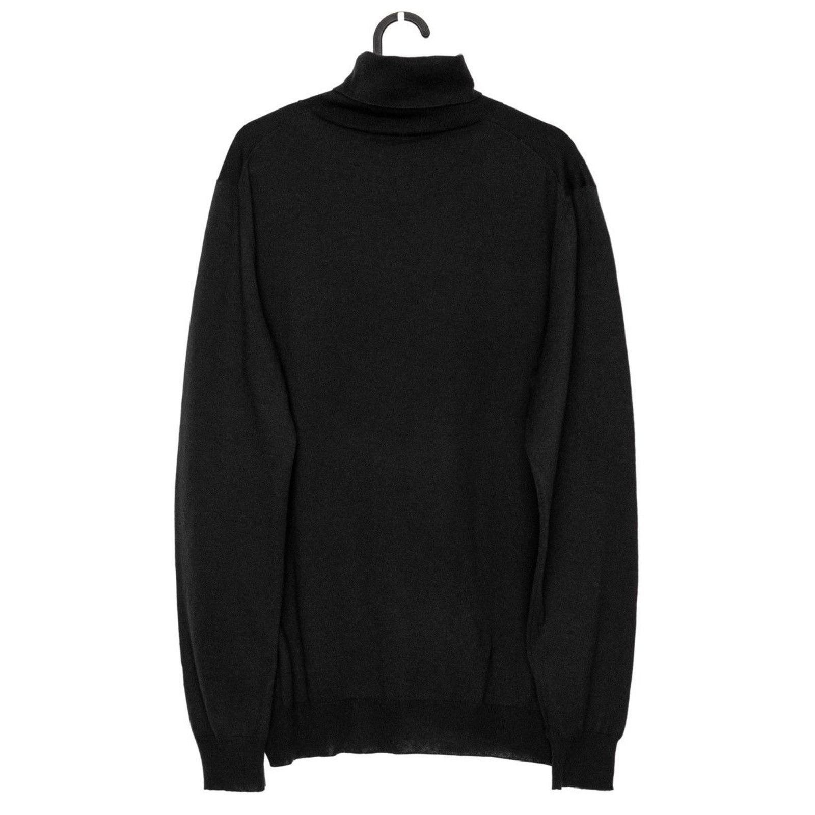 Prada Prada Cashmere Silk Blend Black Turtleneck Sweater Size US L / EU 52-54 / 3 - 5 Thumbnail