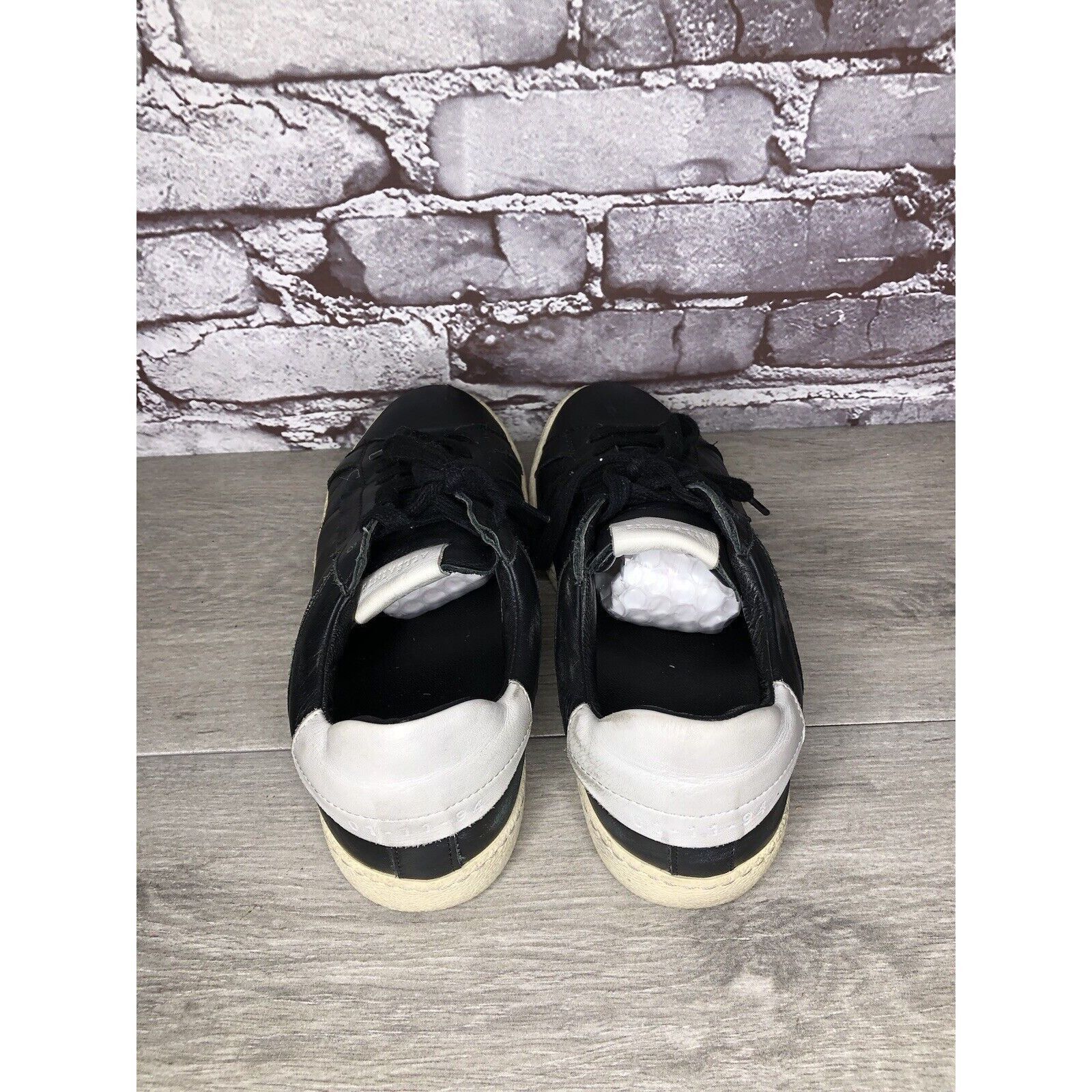 Allsaints AllSaints Sheer Black White Leather Low Casual Sneakers Wome Size US 9 / IT 39 - 6 Thumbnail