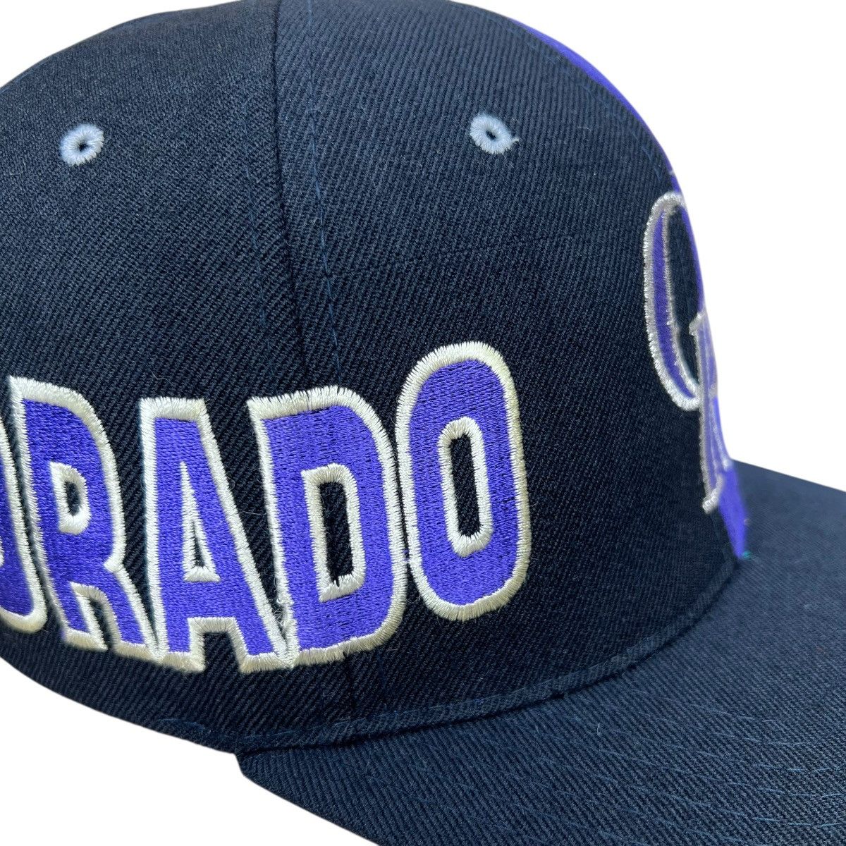 American Needle Vtg 1990s MLB Colorado Rockies Spell Out American Needle Hat Size ONE SIZE - 3 Thumbnail