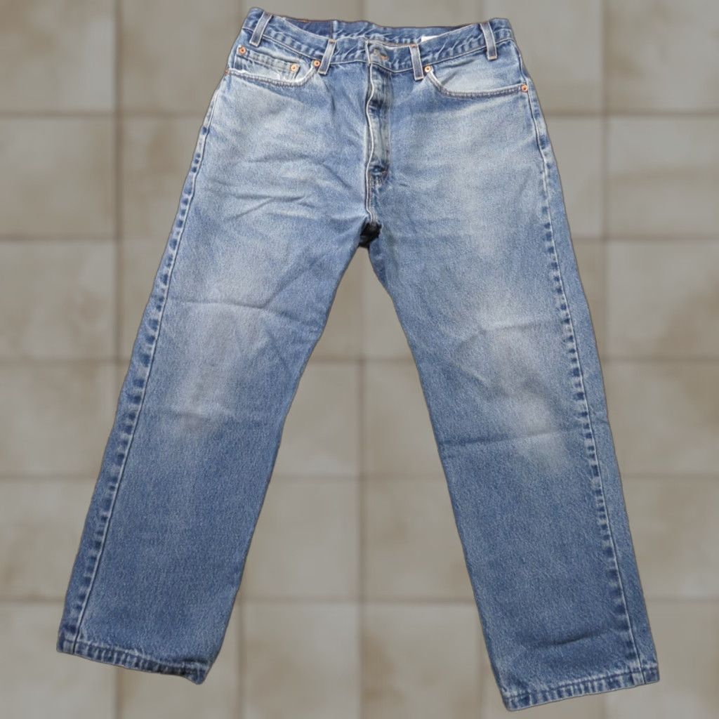 Levi's VTG Levi's 505 Jeans Denim Straight Leg 33x25.5 Men's Blue Reg Fit USA Vintage 2001 Size US 33 - 1 Thumbnail