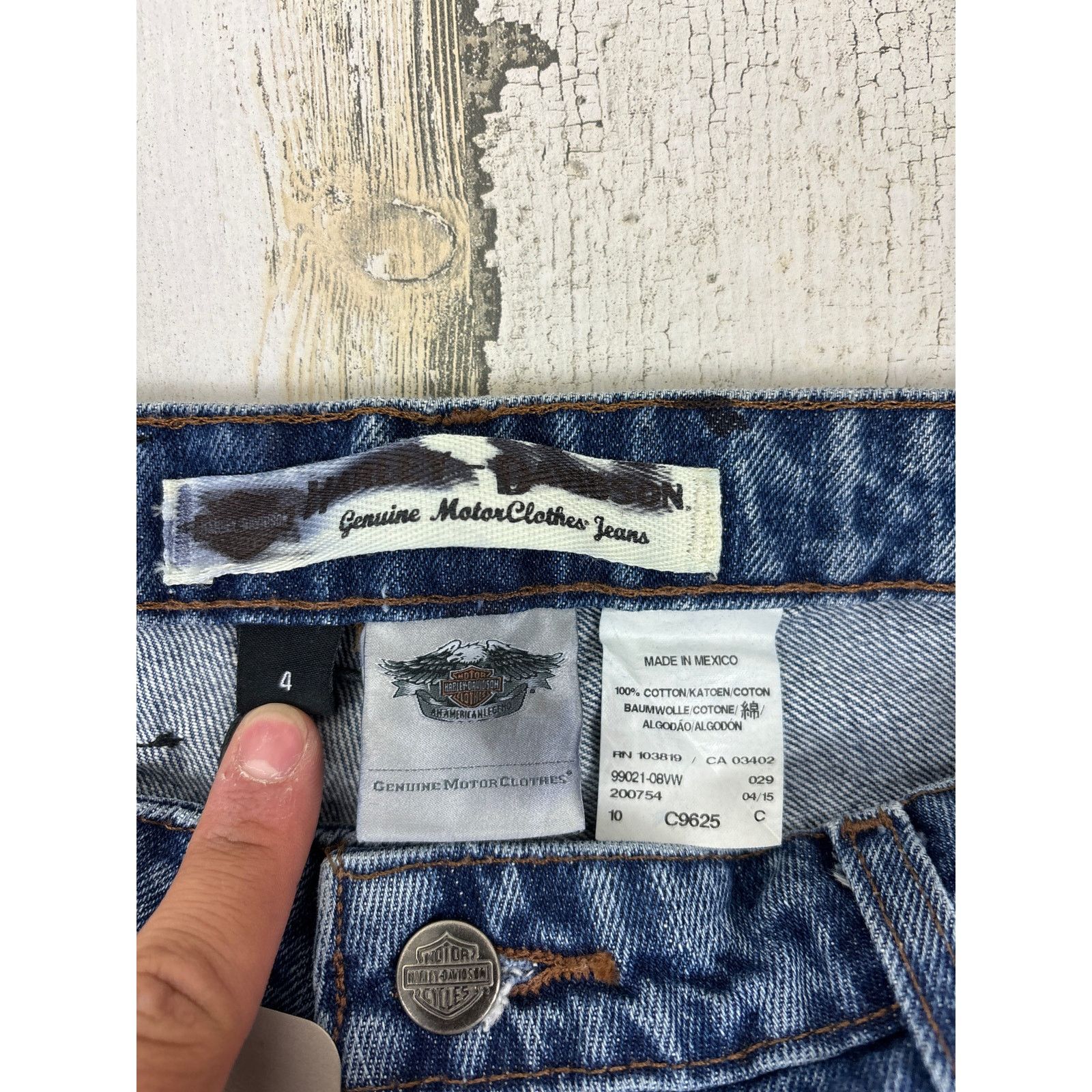 Harley Davidson Harley Davidson womens 4 Straight leg jeans cotton dark wash Size 27" / US 4 / IT 40 - 3 Thumbnail