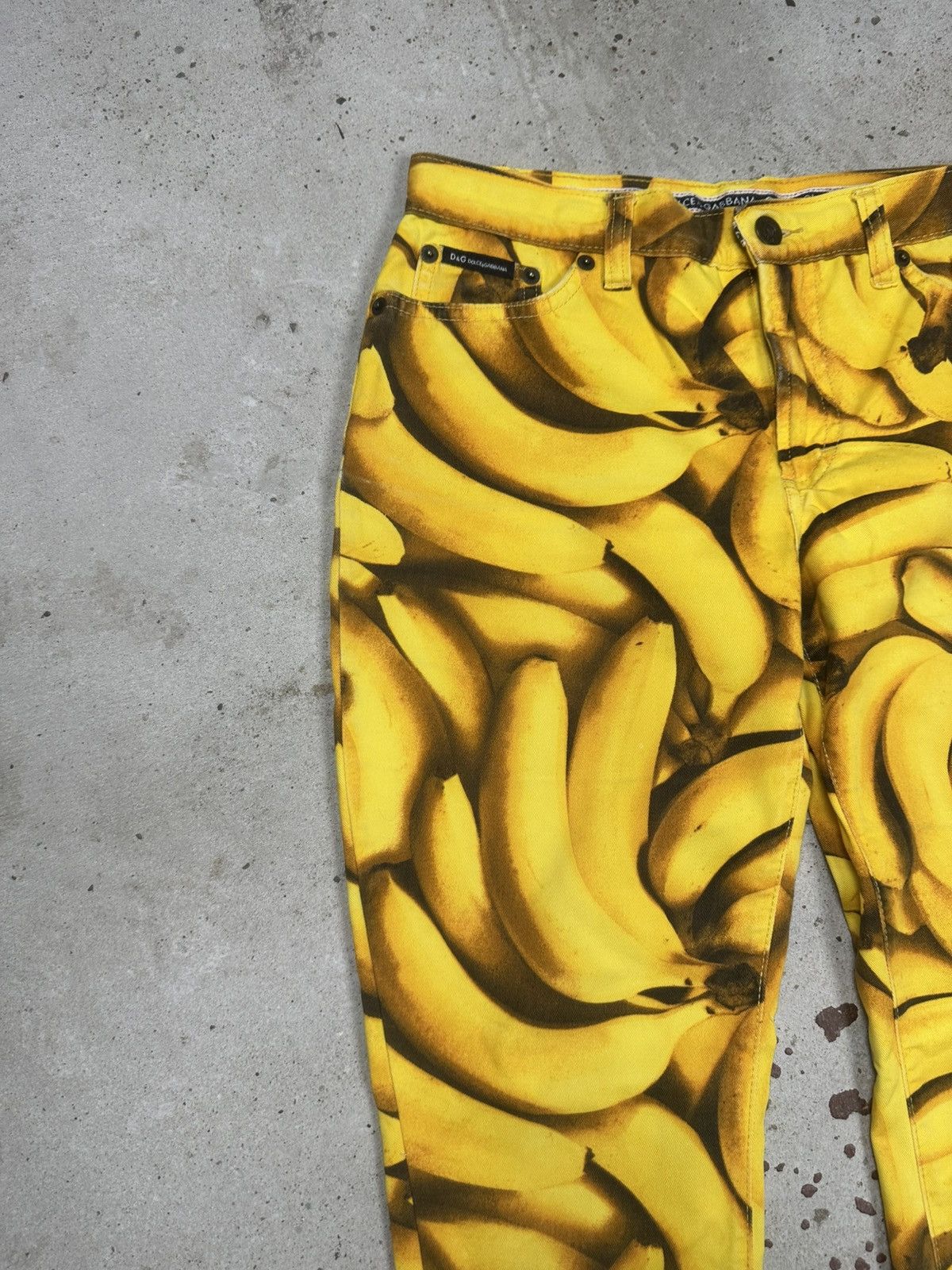 Dolce & Gabbana 2003 Dolce & Gabbana Banana Print 3/4 Capri Pants Size 27" / US 4 / IT 40 - 5 Thumbnail