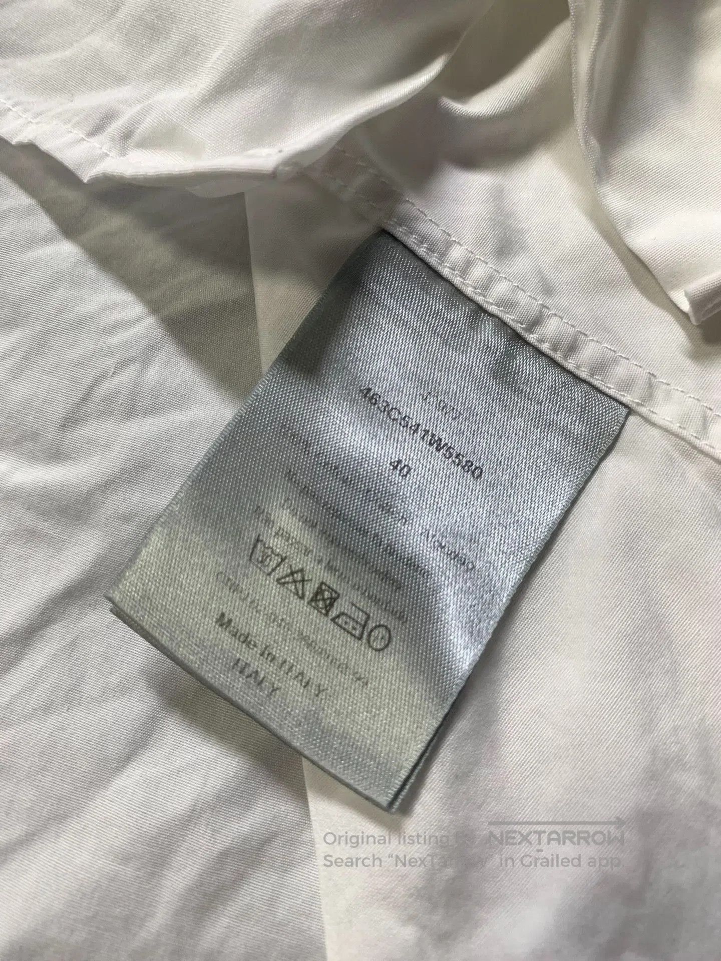 Dior Dior Slogan Embroidered White Shirt. Size US XXS / EU 40 - 4 Thumbnail