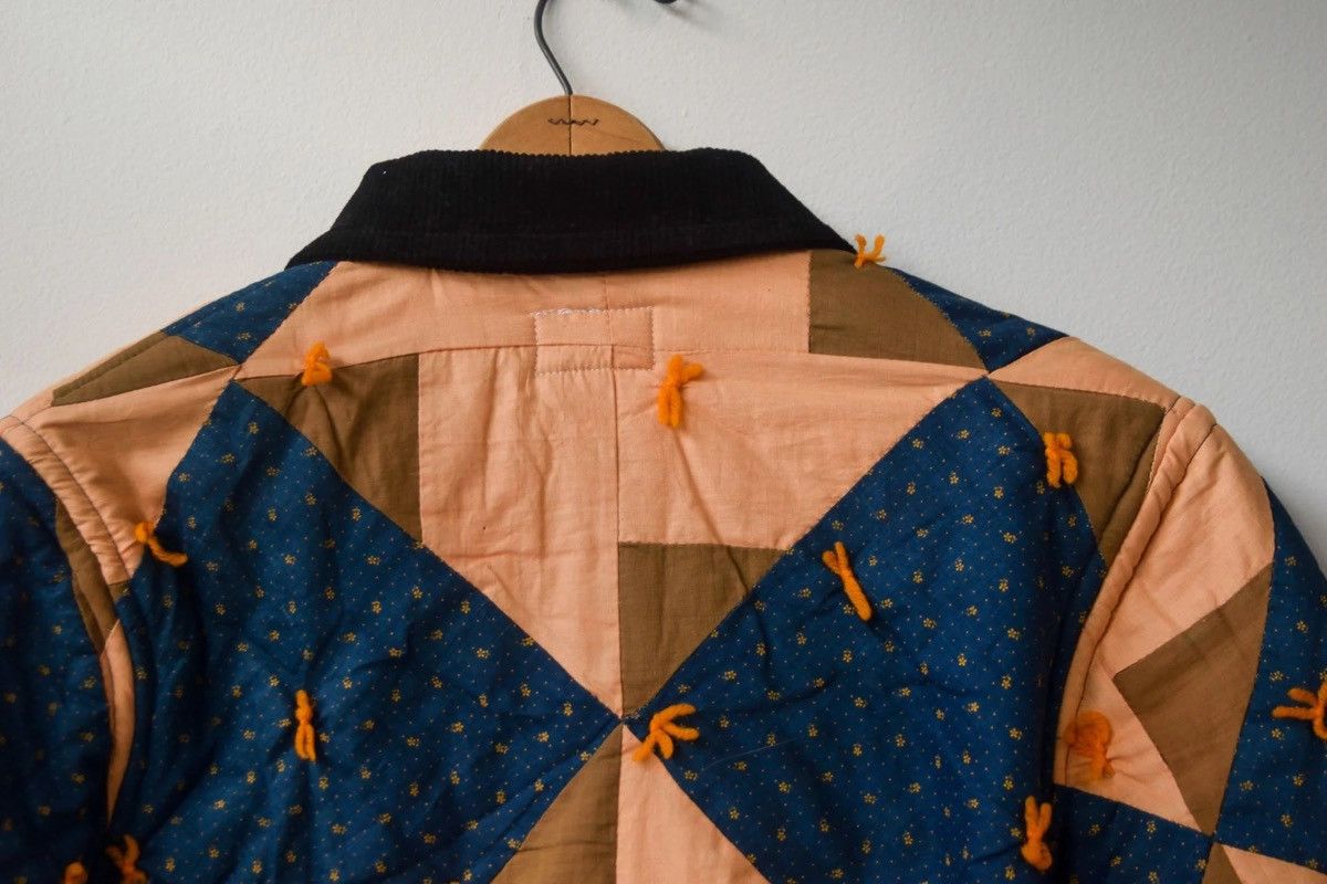 Other Indigo & Rust Upcycled 1930s Quilt Jacket Size US M / EU 48-50 / 2 - 7 Thumbnail