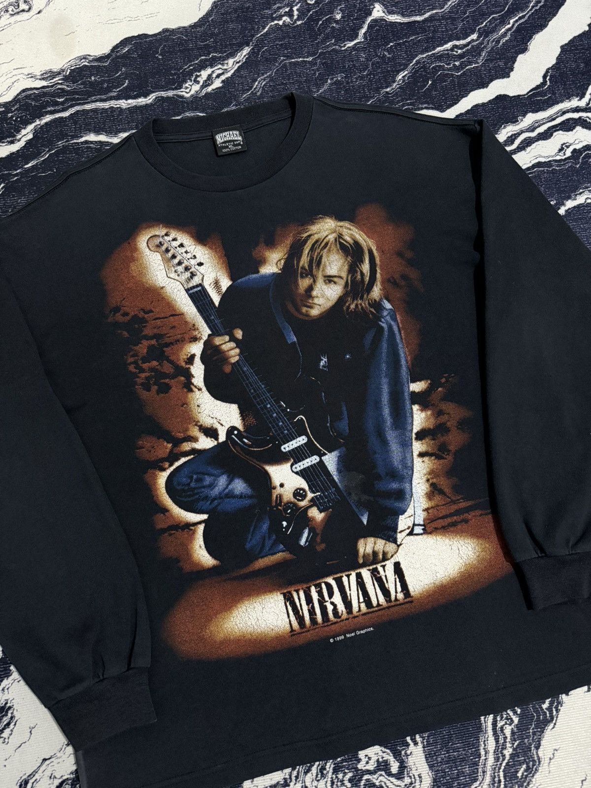 Band Tees Vintage nirvana kurt cobain 1999 long sleeve tshirt Size US XL / EU 56 / 4 - 6 Thumbnail
