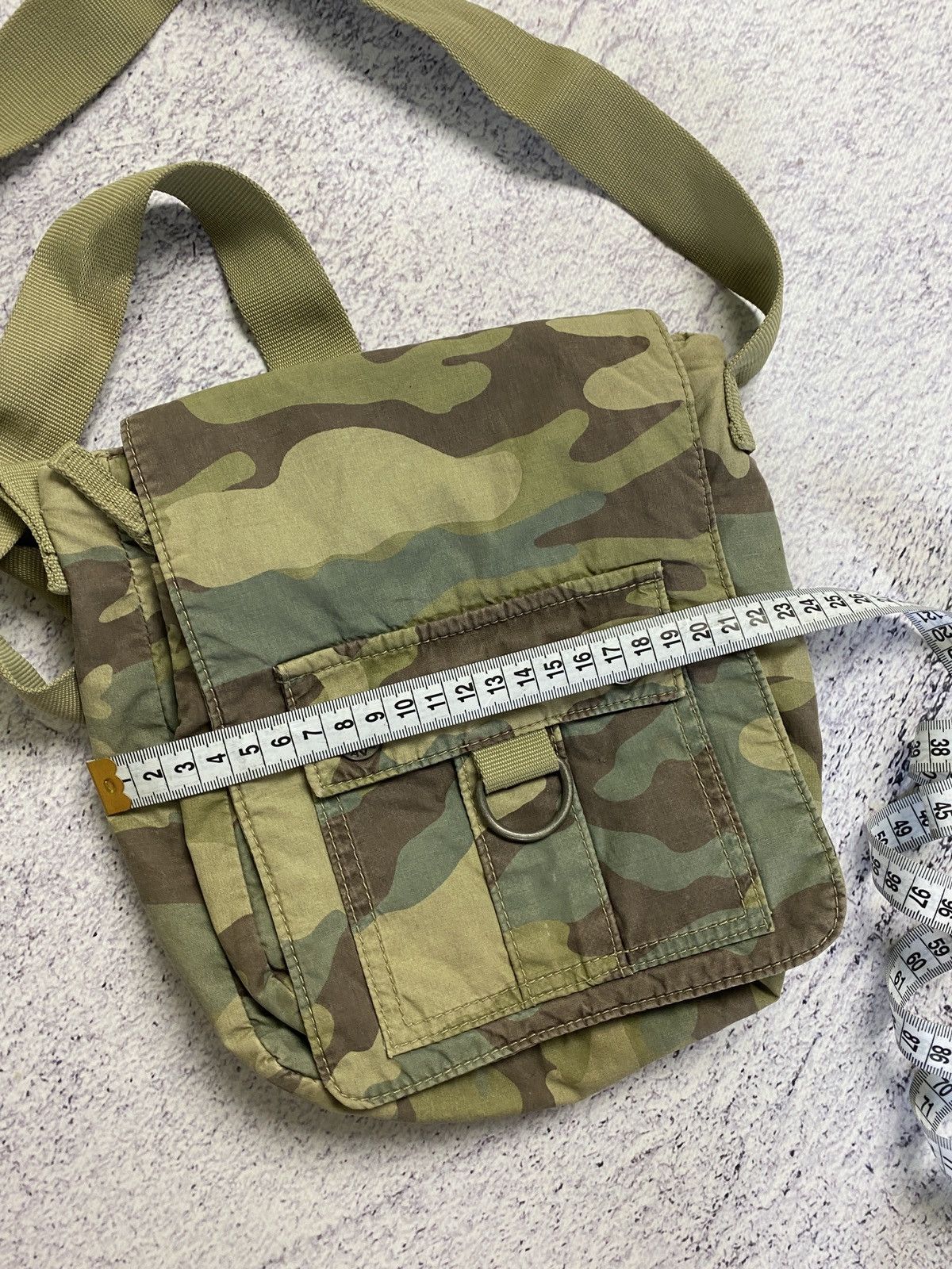 Japanese Brand Vintage Military Nylon Messenger Shoulder Bag Camo Y2k Size ONE SIZE - 17 Thumbnail