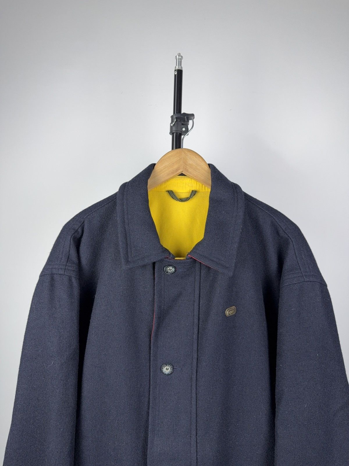 Lacoste × Vintage Vintage 90s Lacoste Heavy Coat Jacket Size US L / EU 52-54 / 3 - 2 Thumbnail