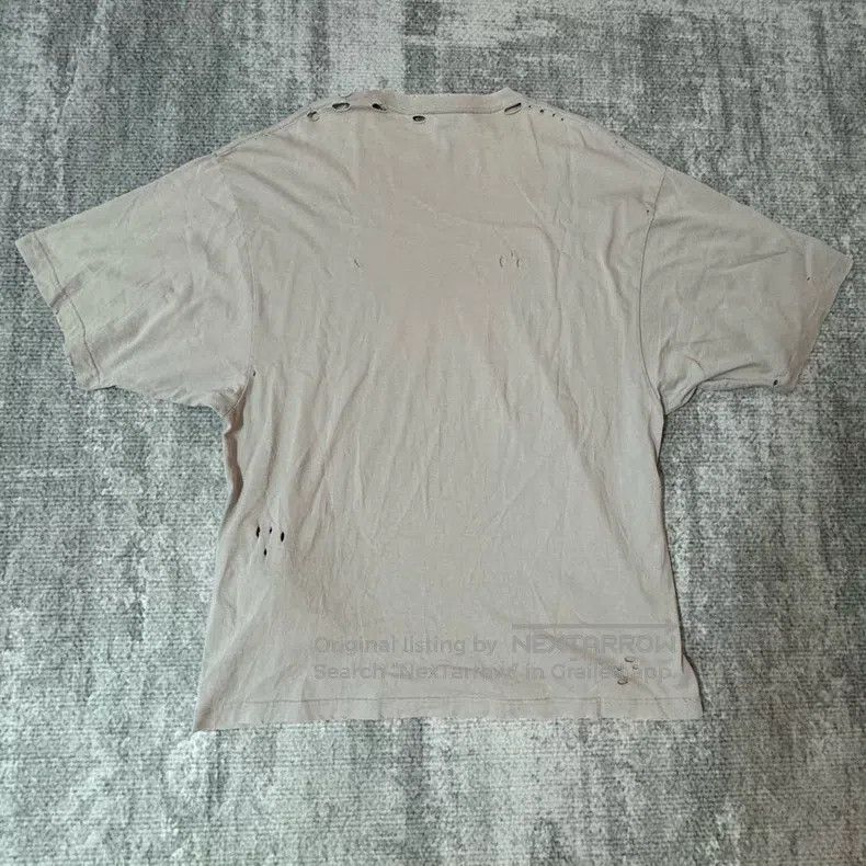 Balenciaga Balenciaga Gray Blurred Mosaic Logo Short Sleeve Size US M / EU 48-50 / 2 - 2 Thumbnail