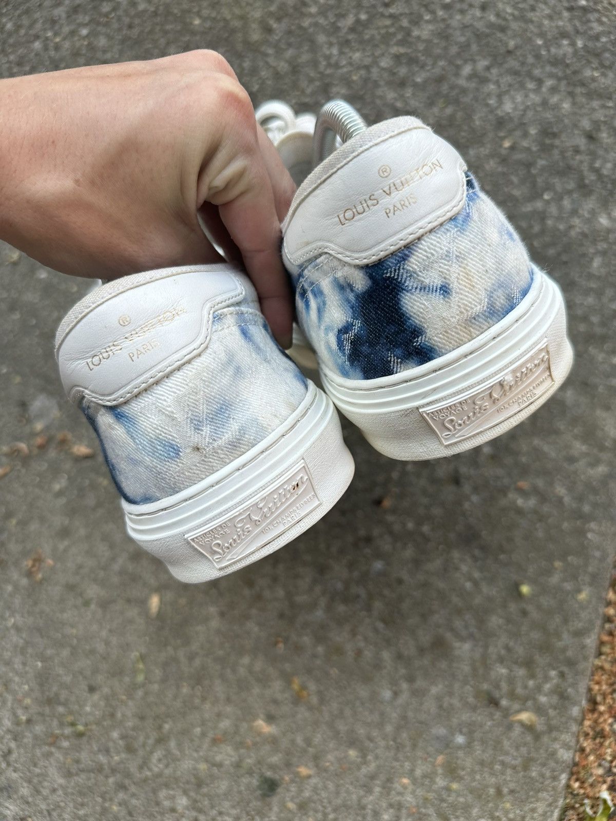 Louis Vuitton Louis Vuitton Blue Tie Dye Trocadero Richelieu size 8.5 Size US 8.5 / EU 41-42 - 4 Thumbnail