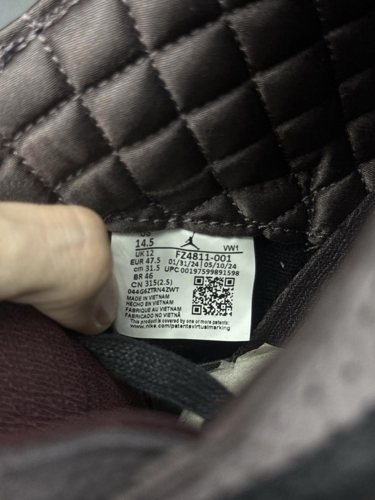 Jordan Brand Air Jordan 3 x A Ma Maniere Black Sneakers, Size 14.5 / 13M Size US 13 / EU 46 - 7 Thumbnail