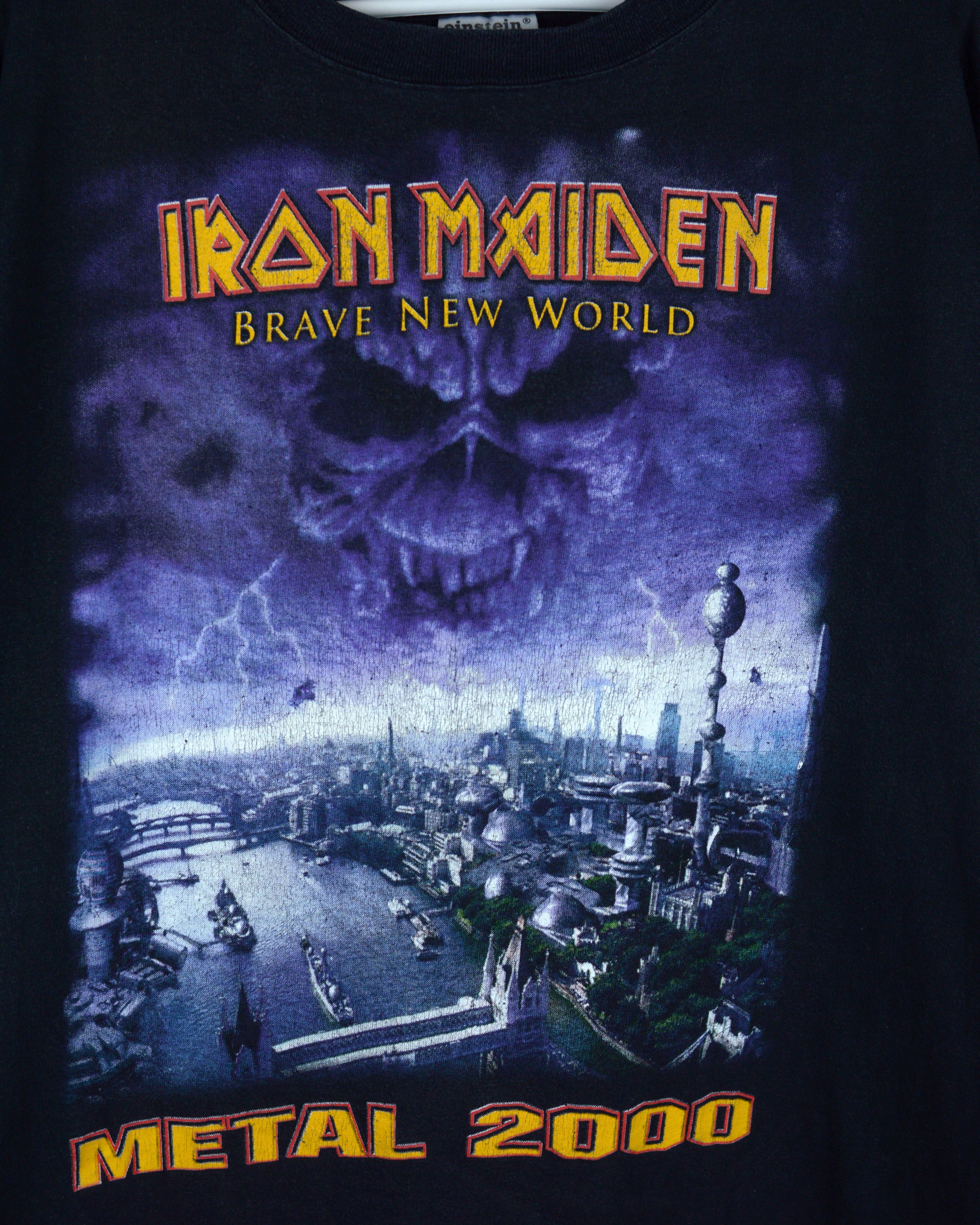 Iron Maiden × Vintage Vintage Iron Maiden Metal 2000 tour t shirt Size US XL / EU 56 / 4 - 4 Thumbnail