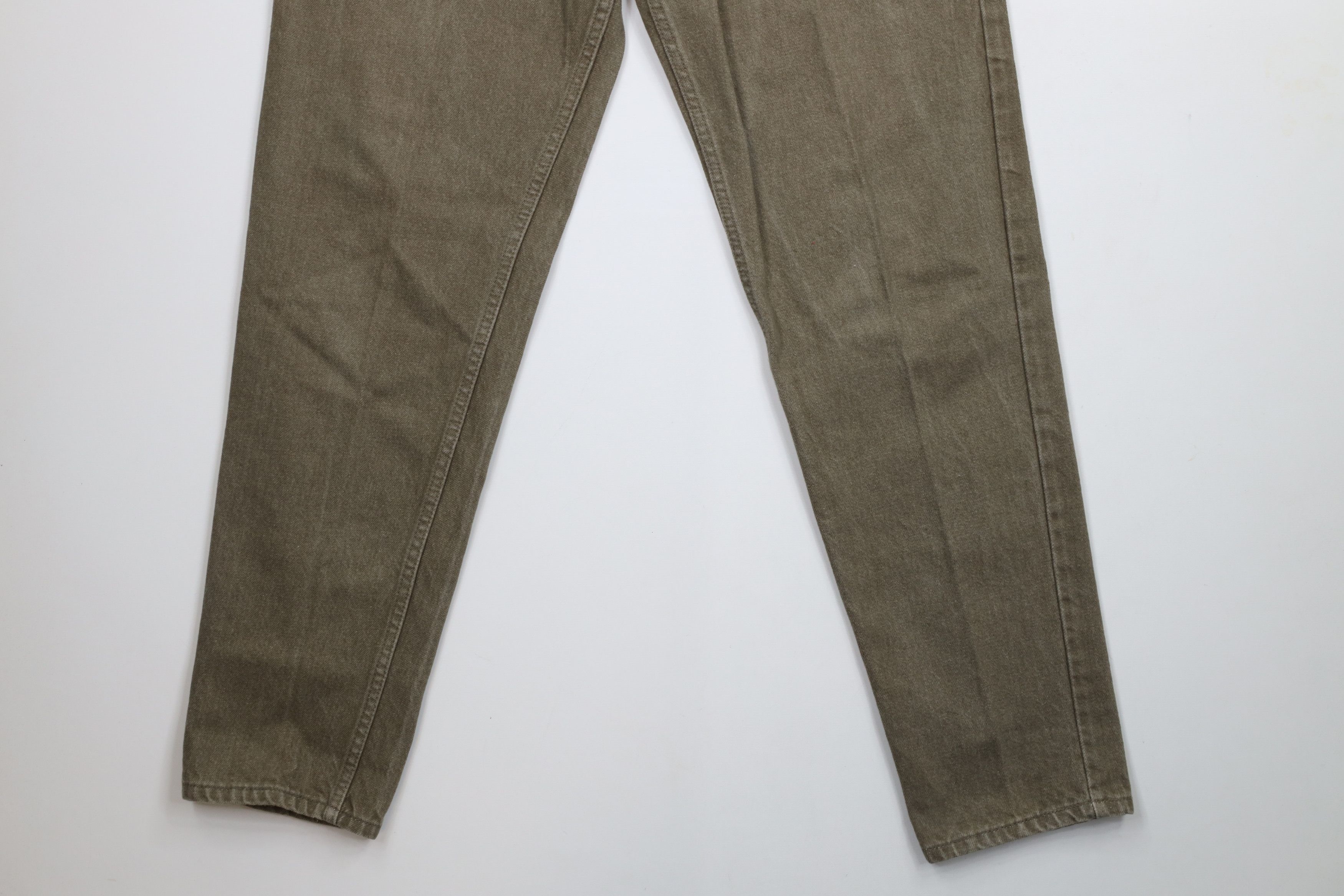 Levi's × Vintage Vintage 90s Levis 550 Orange Tab Tapered Leg Jeans Green USA Size US 34 / EU 50 - 4 Thumbnail