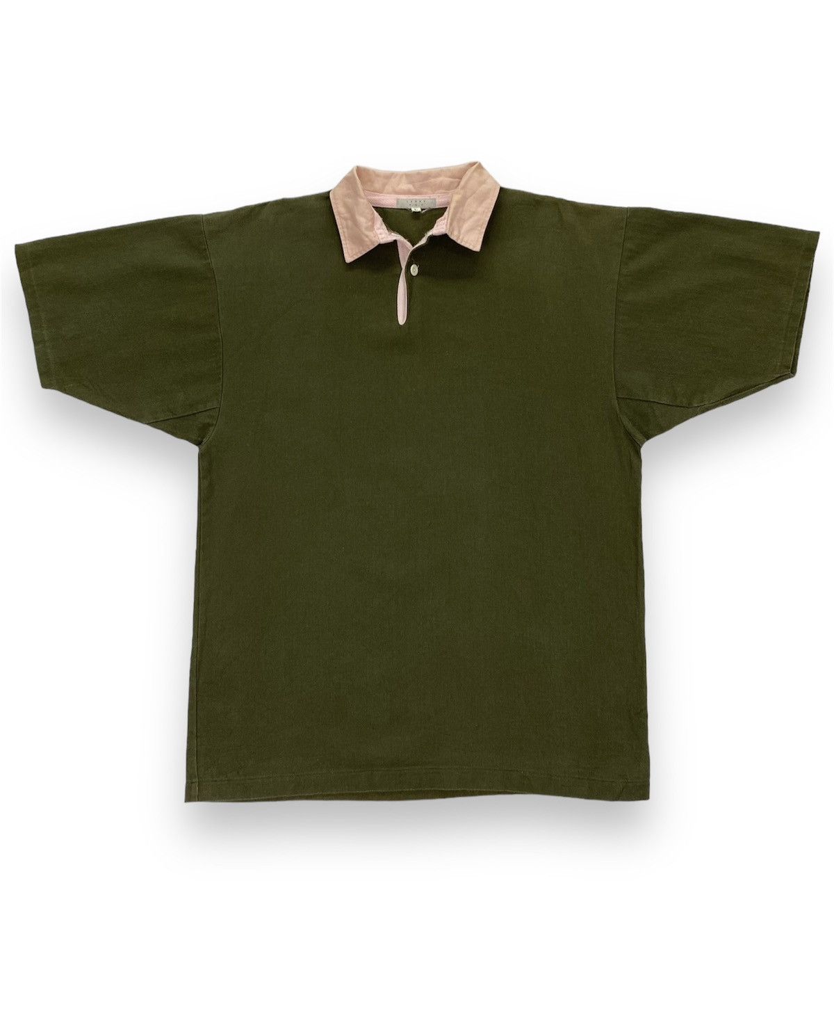 Japanese Brand Larry PGC By Progetto Herringbone Twill Shirt Size US M / EU 48-50 / 2 - 1 Thumbnail