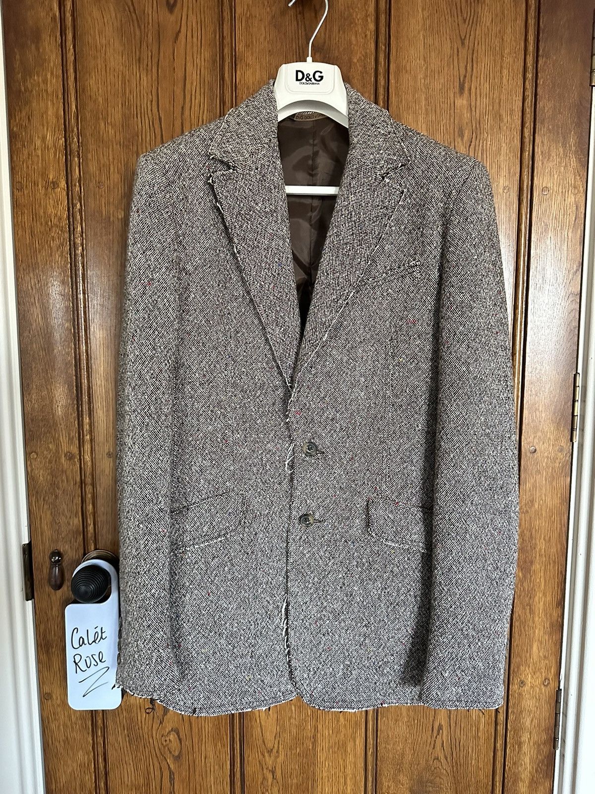Dolce & Gabbana D&G Dolce & Gabbana tweed suit jacket 48 Medium slim cut Size 38R - 1 Thumbnail