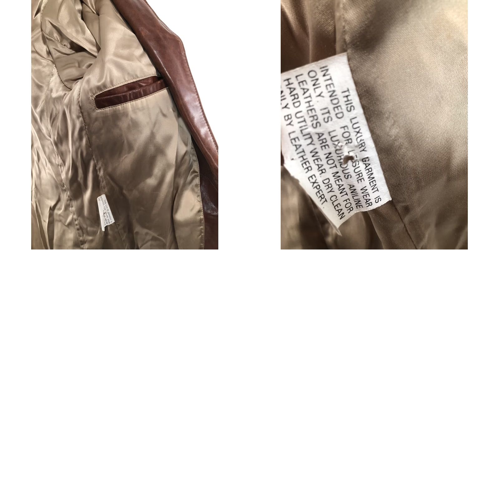 Vintage LUSKEY'S WESTERN STORES Vintage LEATHER Mens 38 Cowboy Blazer Brown Western Theme Jacket Size 38R - 8 Thumbnail
