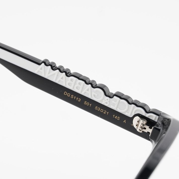Dolce & Gabbana Dolce & Gabbana DG5113 501 Eyeglasses Square Black 53mm Size ONE SIZE - 8 Thumbnail