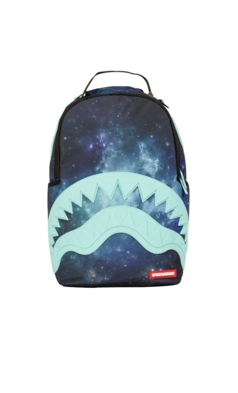 image of Sprayground Tiff Galaxy Shark Deluxe Bag in Galaxy Glitter, Men's