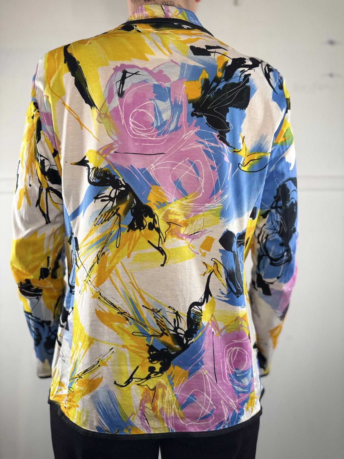 Designer Liola Italy Vibrant Floral Print Jacket Size ONE SIZE - 4 Thumbnail