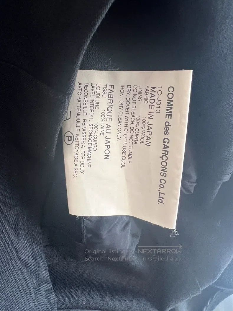 Comme des Garcons Comme des Garcons Mid-Sleeve Black Tuxedo Blazer Size XS / US 0-2 / IT 36-38 - 6 Thumbnail