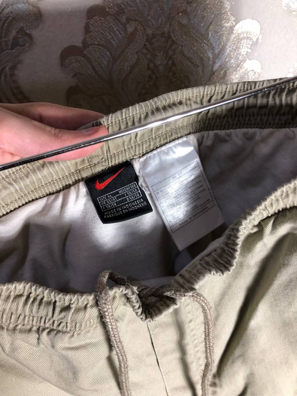 Nike × Vintage VERY RARE NIKE COTTON SHORTS RETRO DRILL SWOOSH Y2K 90s SK8 Size US 36 / EU 52 - 3 Thumbnail