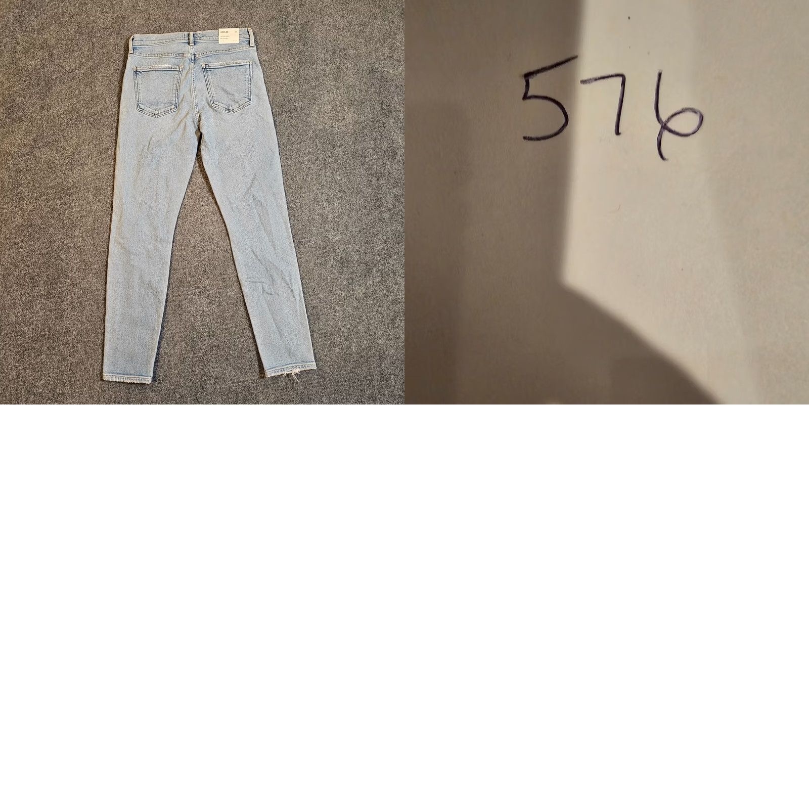Agolde AGOLDE Jeans Sophie Ankle Mid Rise Lightwash Blue 27 Women's Denim 5-Pocket Regular Fit Black? Size 27" / US 4 / IT 40 - 9 Thumbnail