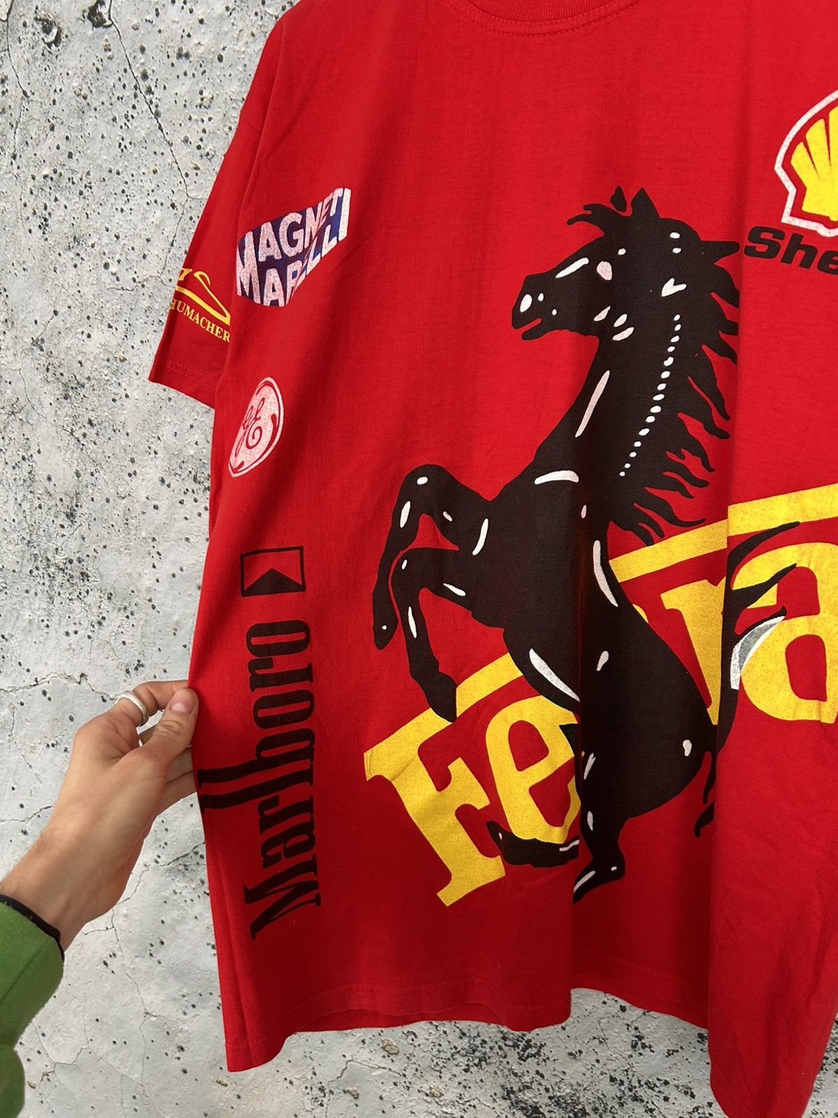 Ferrari Vintage Ferrari F1 Racing Graphic Tee 90s Schumacher Rare Size US L / EU 52-54 / 3 - 3 Thumbnail